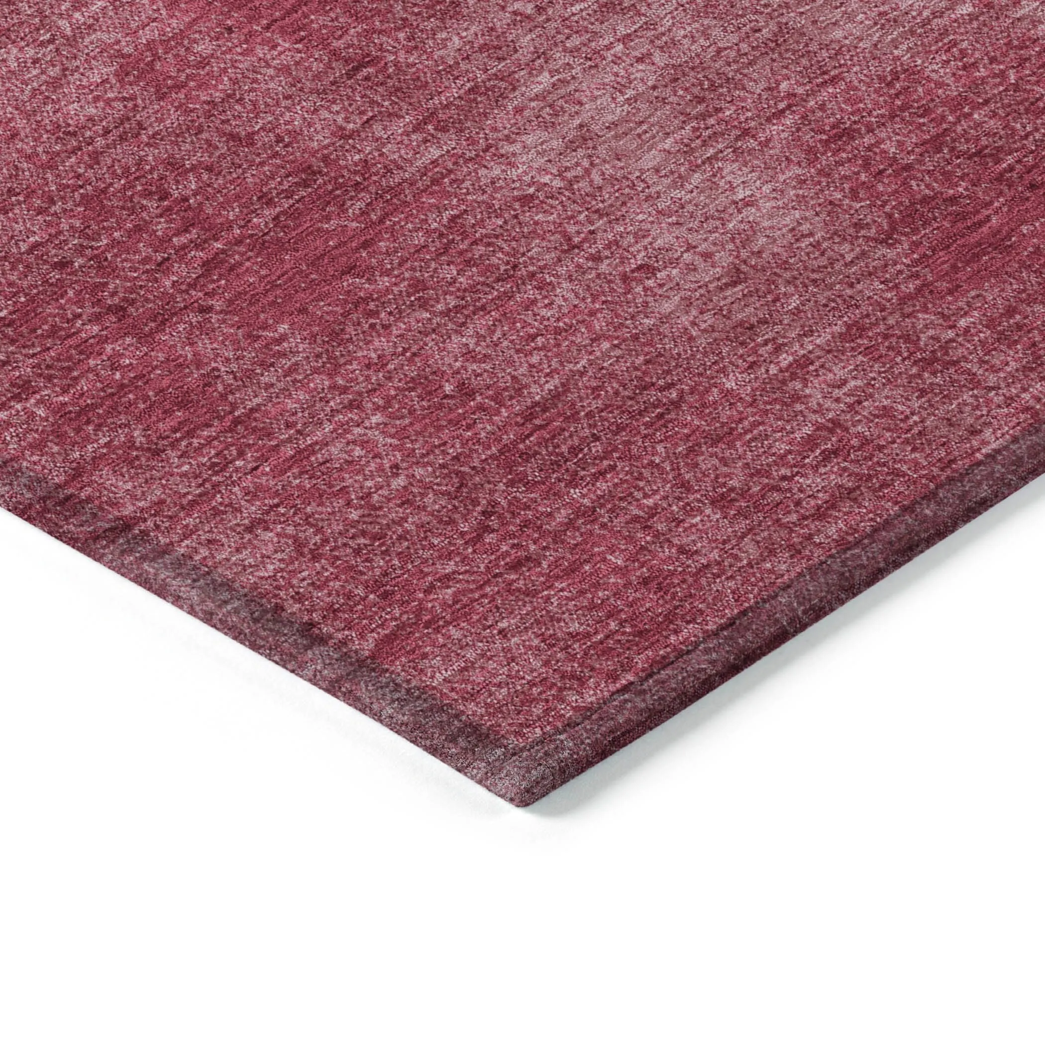 Machine Washable Indoor/ Outdoor Simple Solid Chantille Rug