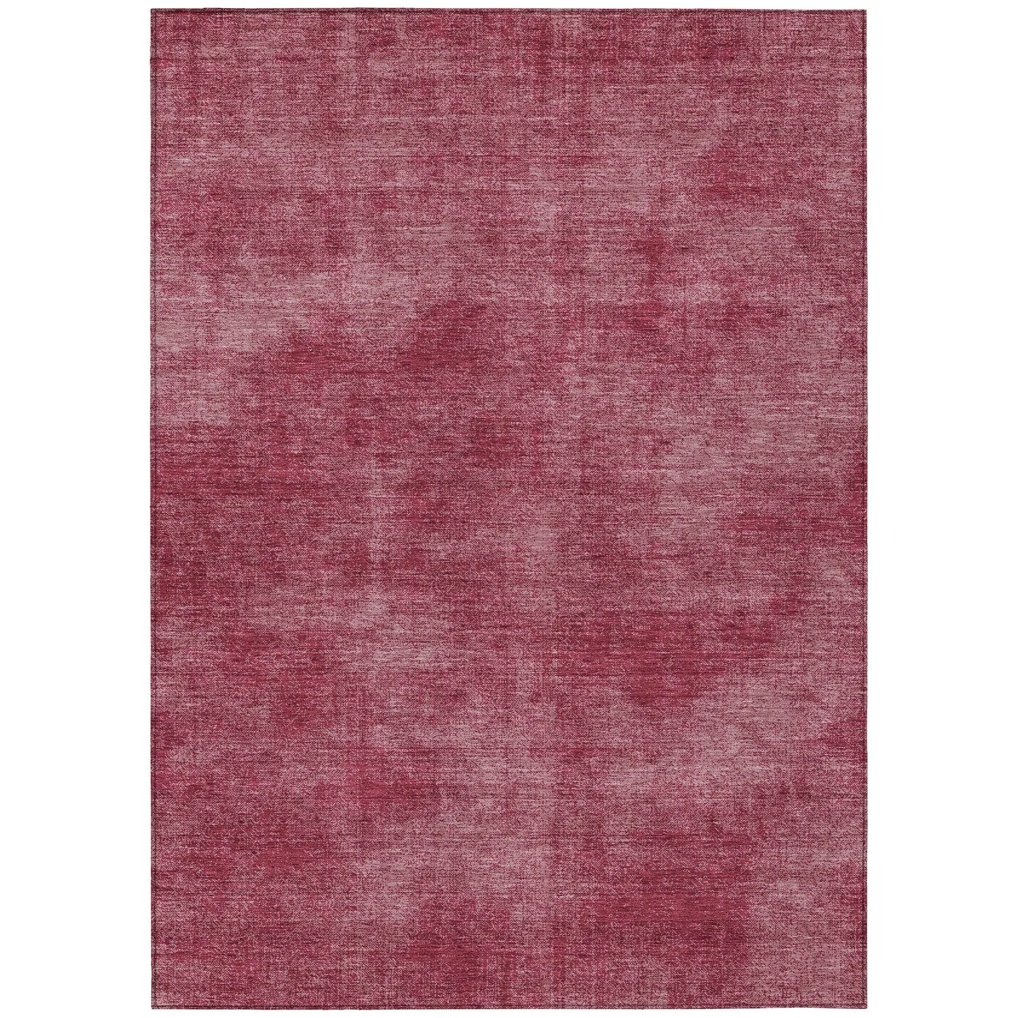 Machine Washable Indoor/ Outdoor Simple Solid Chantille Rug