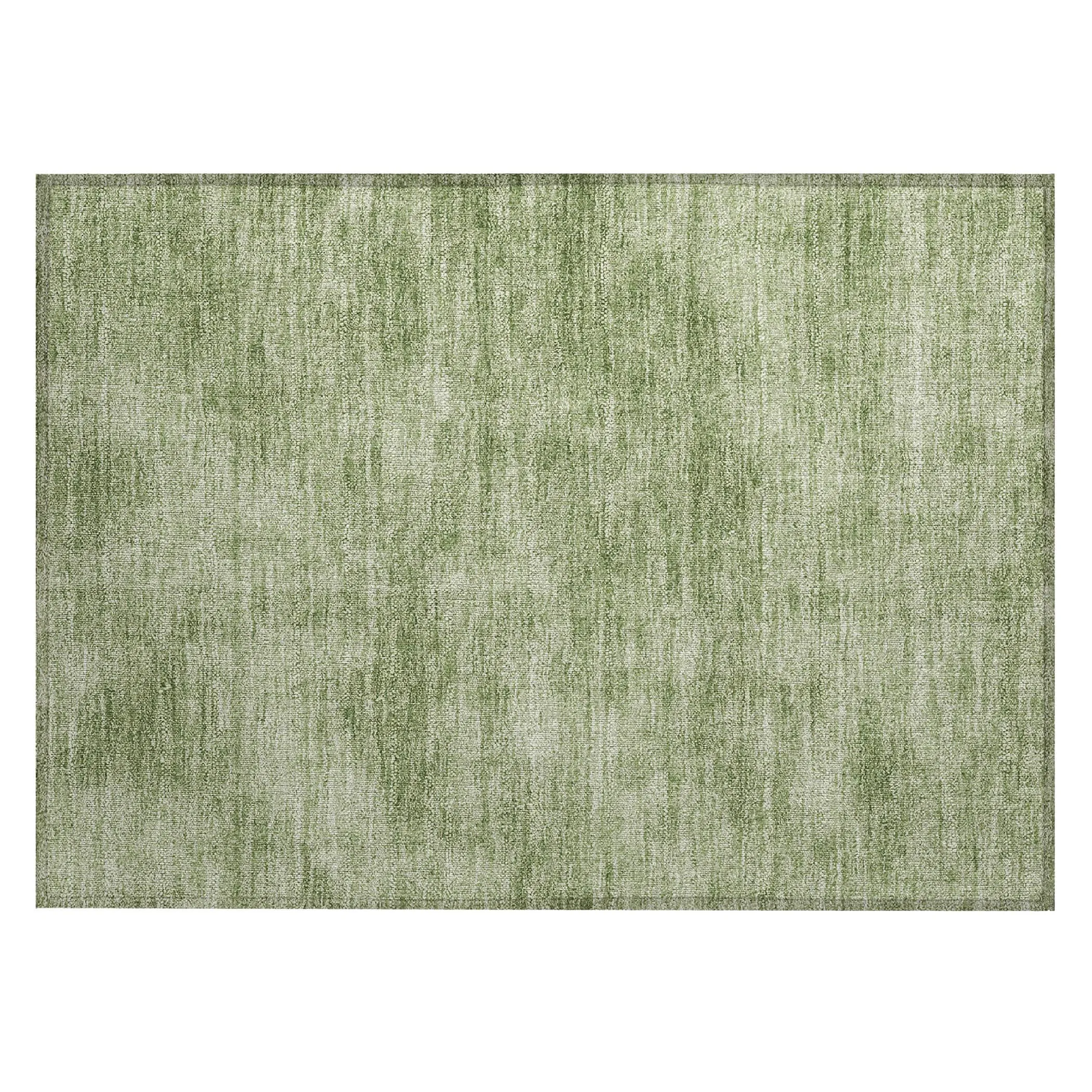 Machine Washable Indoor/ Outdoor Simple Solid Chantille Rug