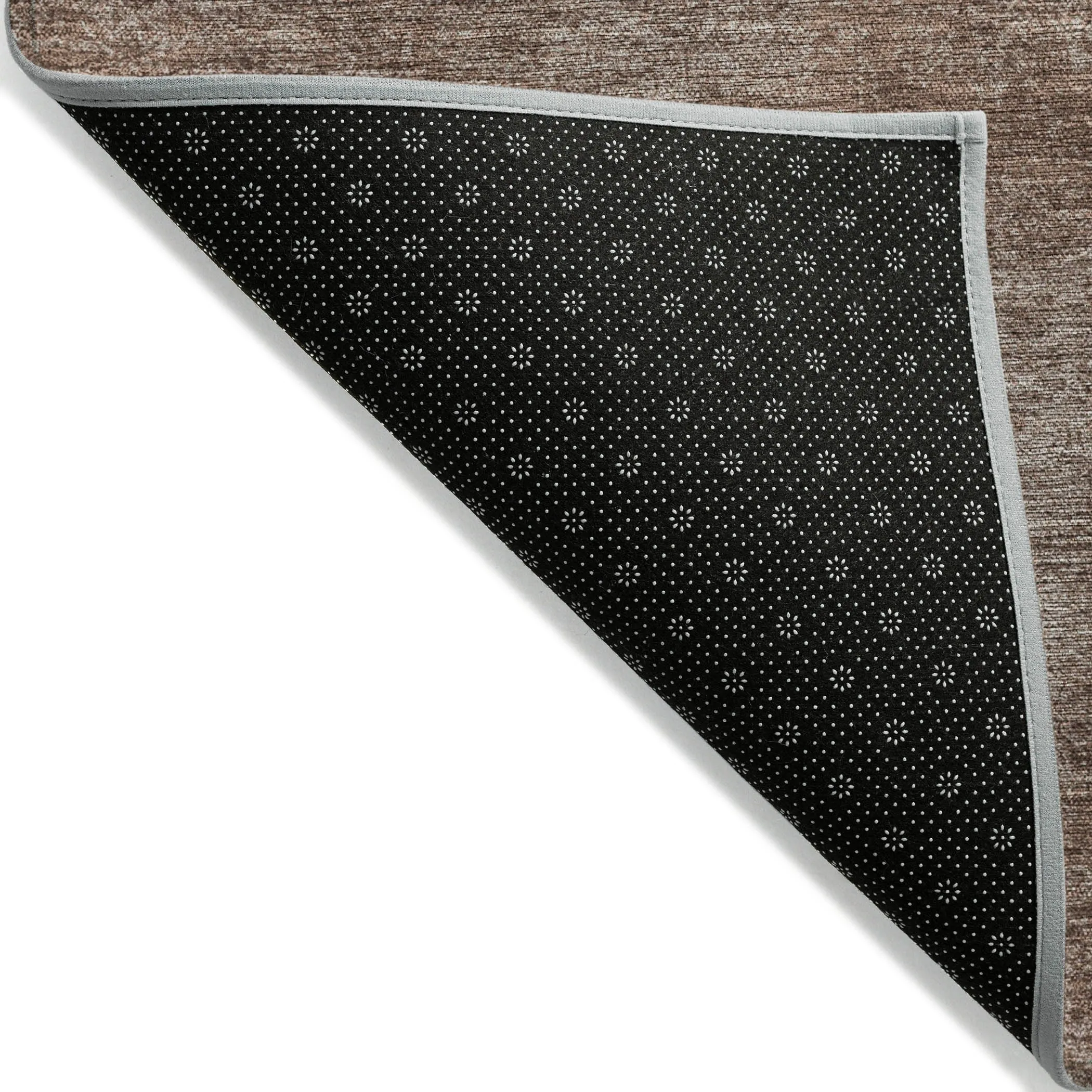 Machine Washable Indoor/ Outdoor Simple Solid Chantille Rug