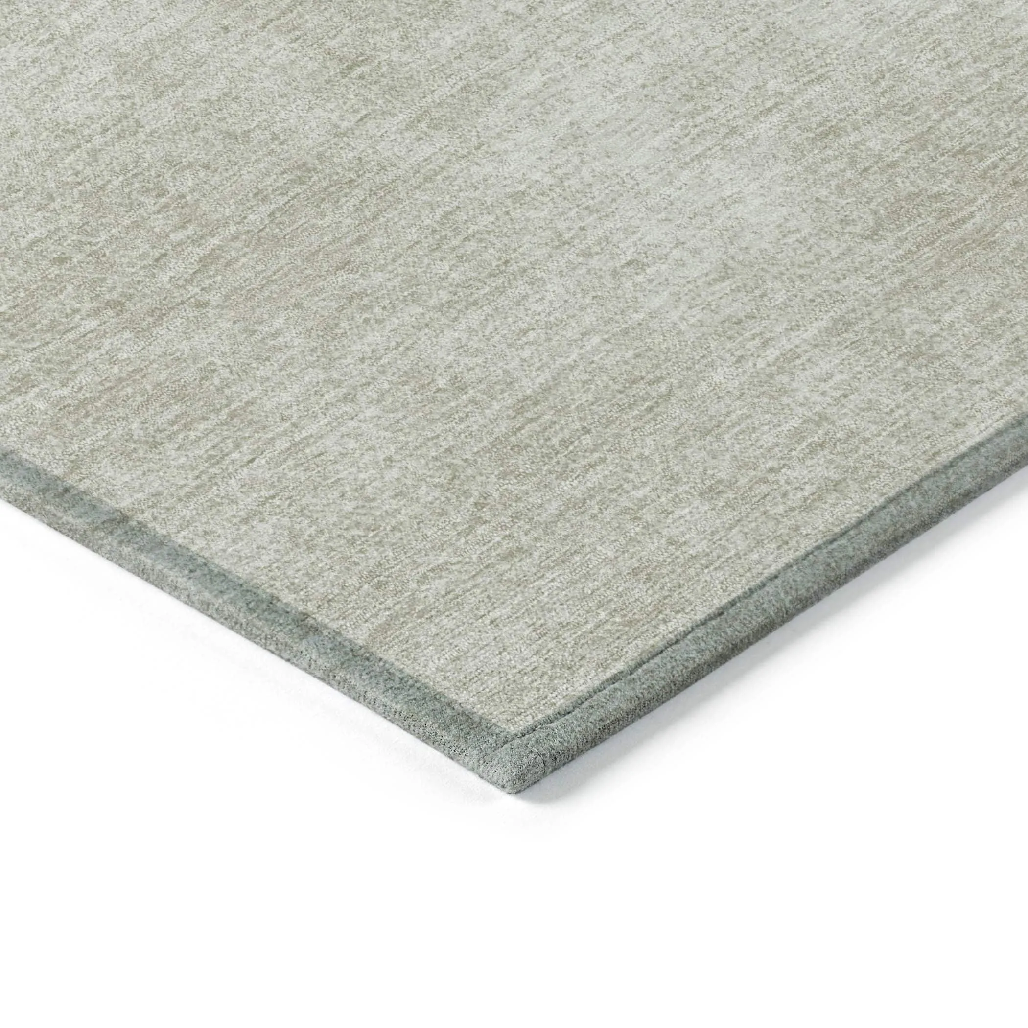 Machine Washable Indoor/ Outdoor Simple Solid Chantille Rug