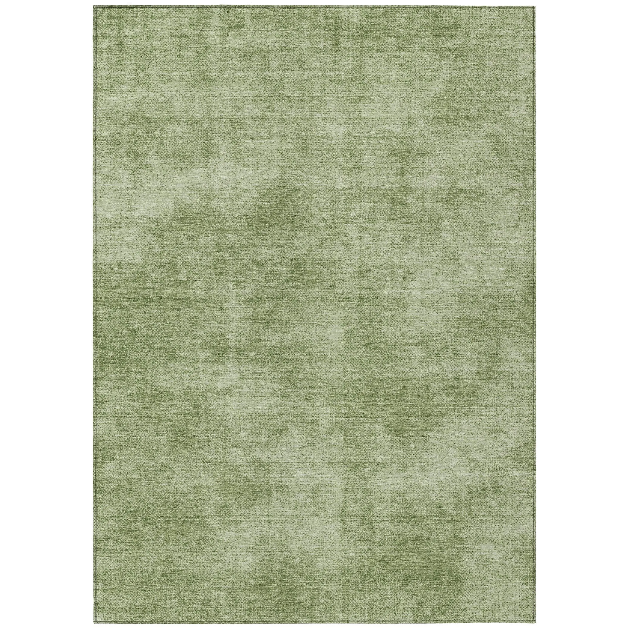 Machine Washable Indoor/ Outdoor Simple Solid Chantille Rug