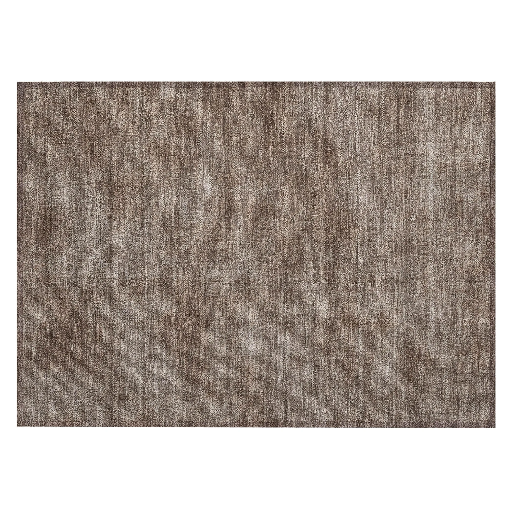 Machine Washable Indoor/ Outdoor Simple Solid Chantille Rug
