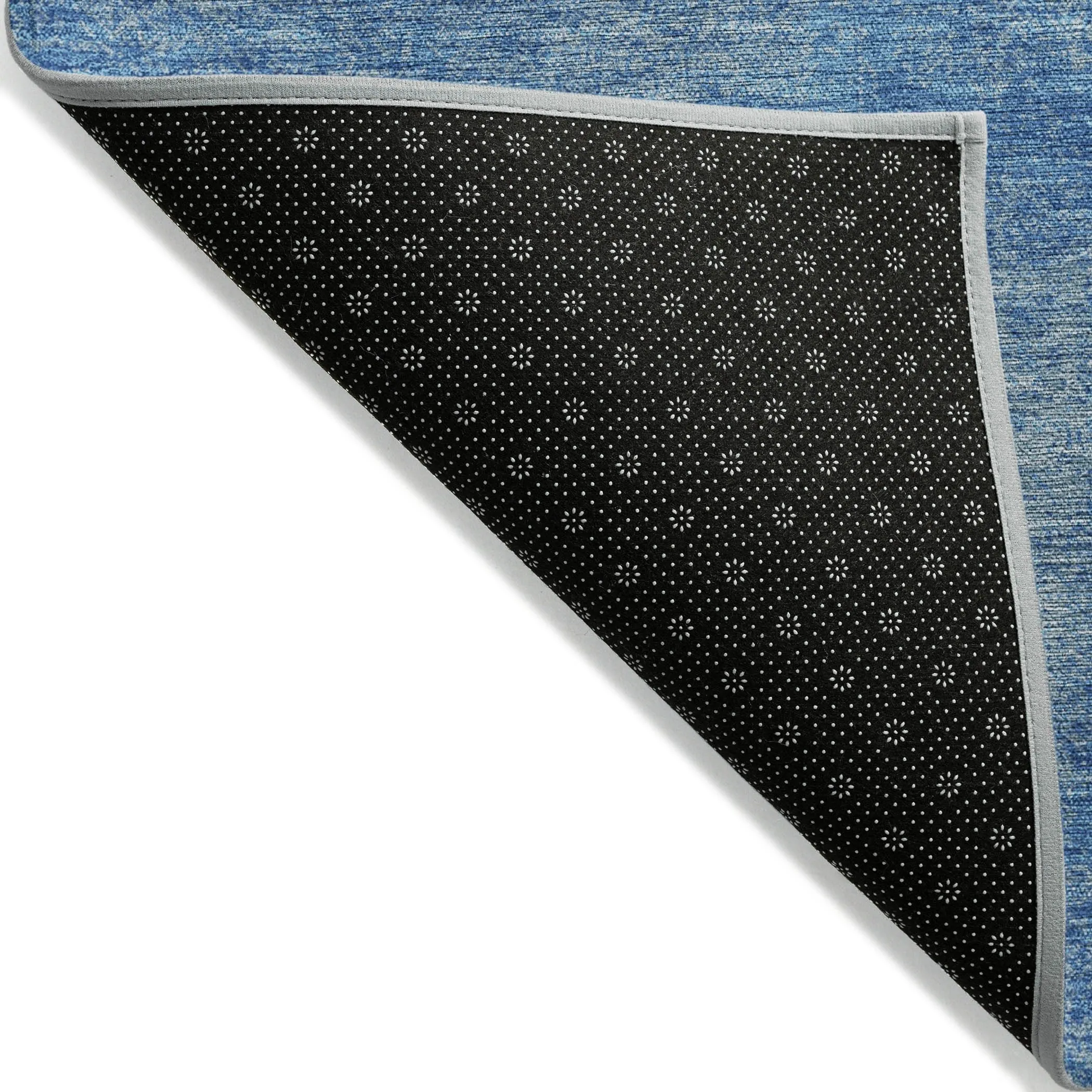 Machine Washable Indoor/ Outdoor Simple Solid Chantille Rug