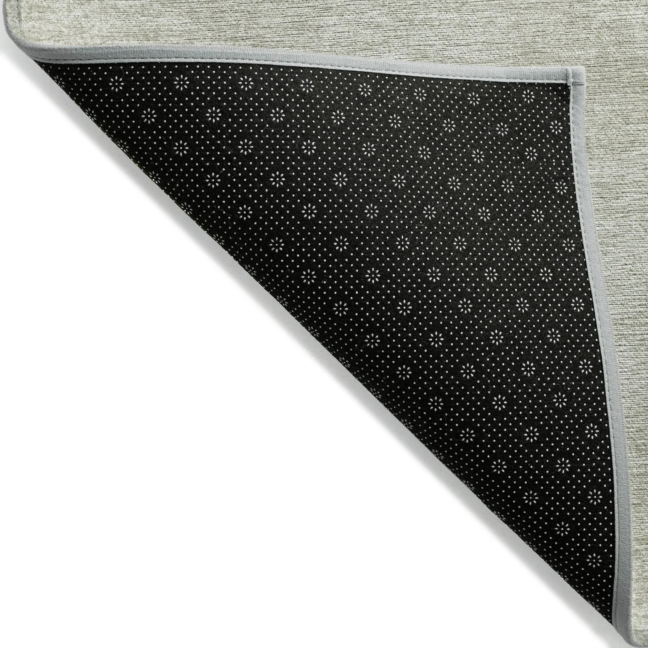 Machine Washable Indoor/ Outdoor Simple Solid Chantille Rug
