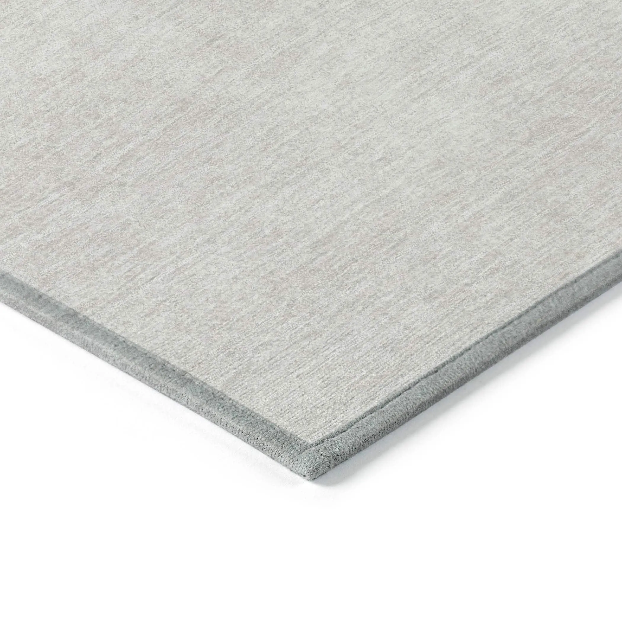 Machine Washable Indoor/ Outdoor Simple Solid Chantille Rug