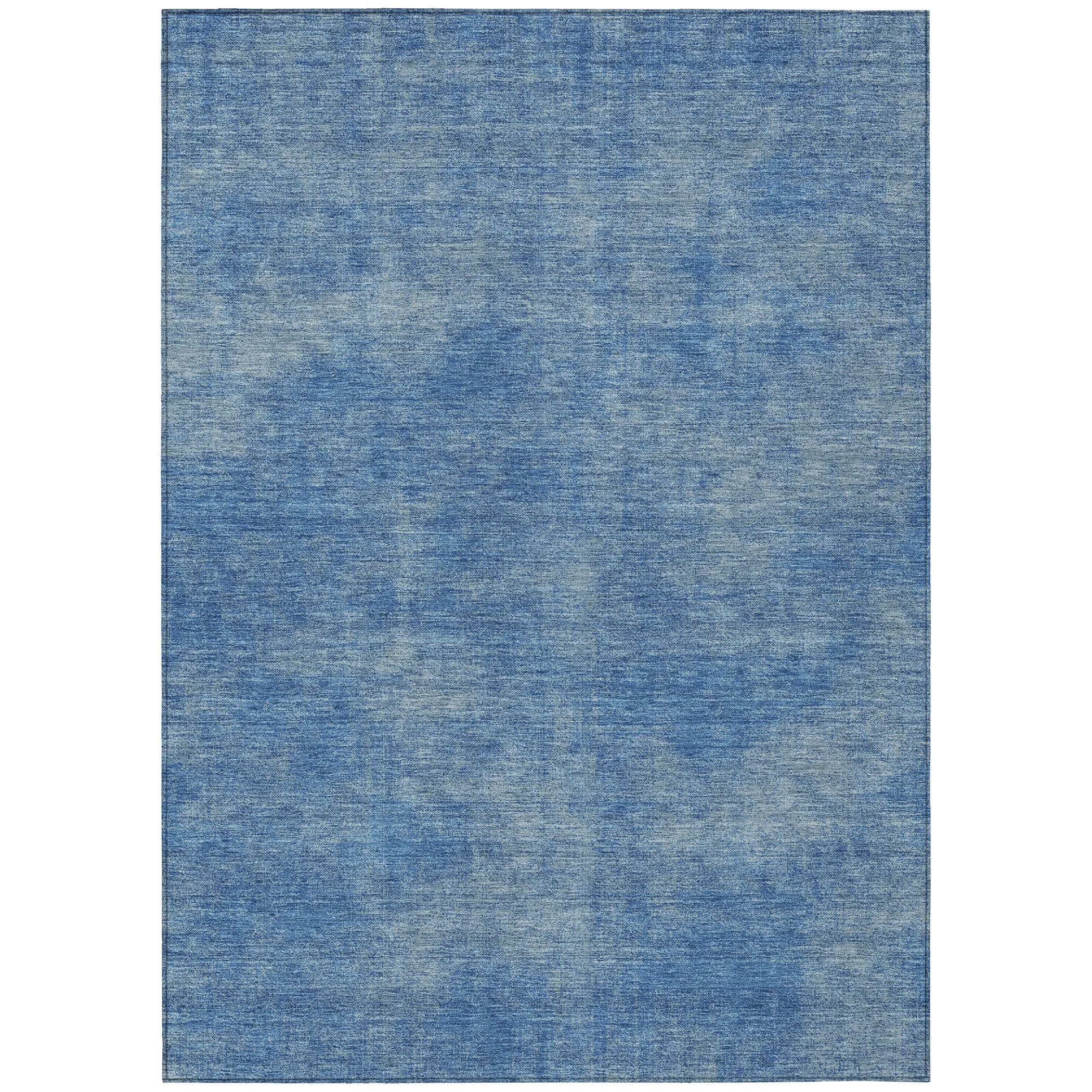 Machine Washable Indoor/ Outdoor Simple Solid Chantille Rug