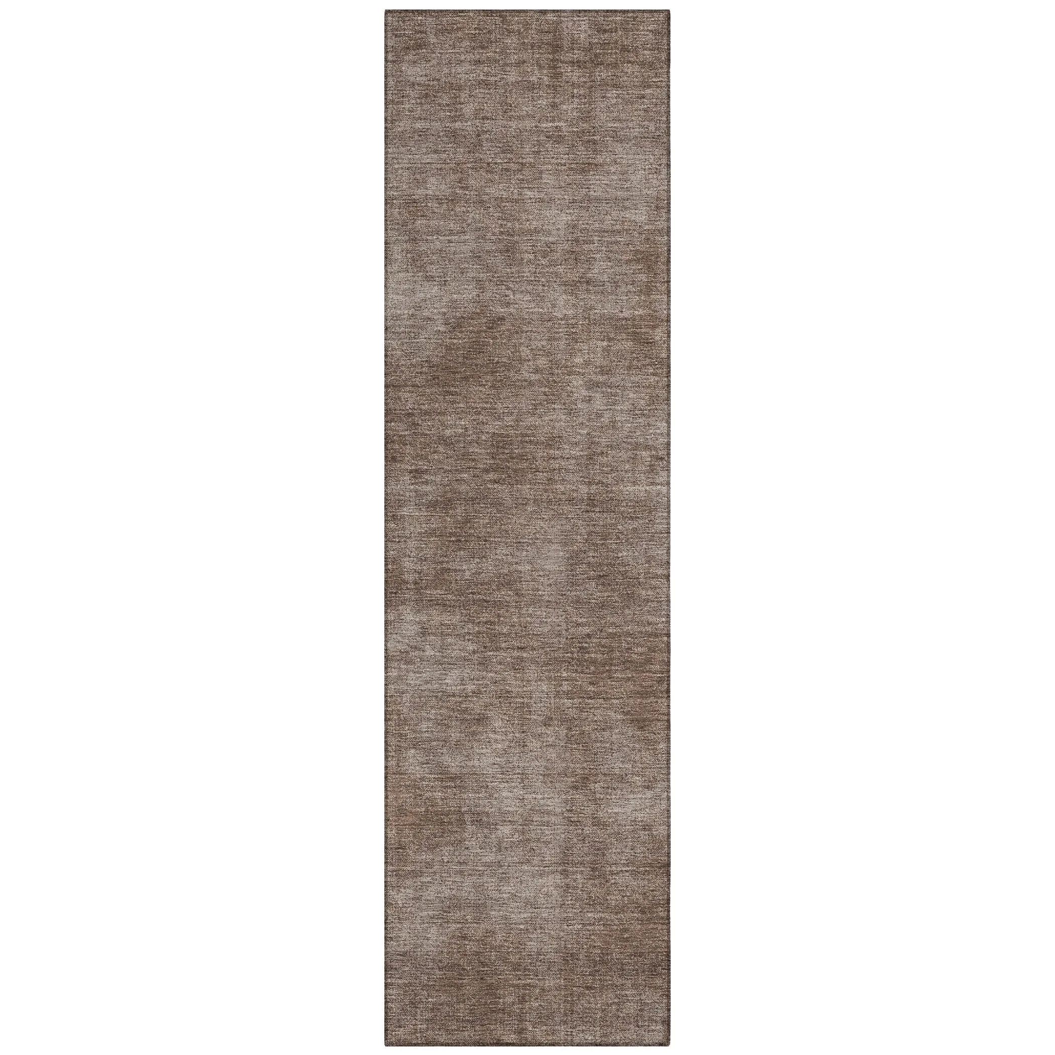 Machine Washable Indoor/ Outdoor Simple Solid Chantille Rug