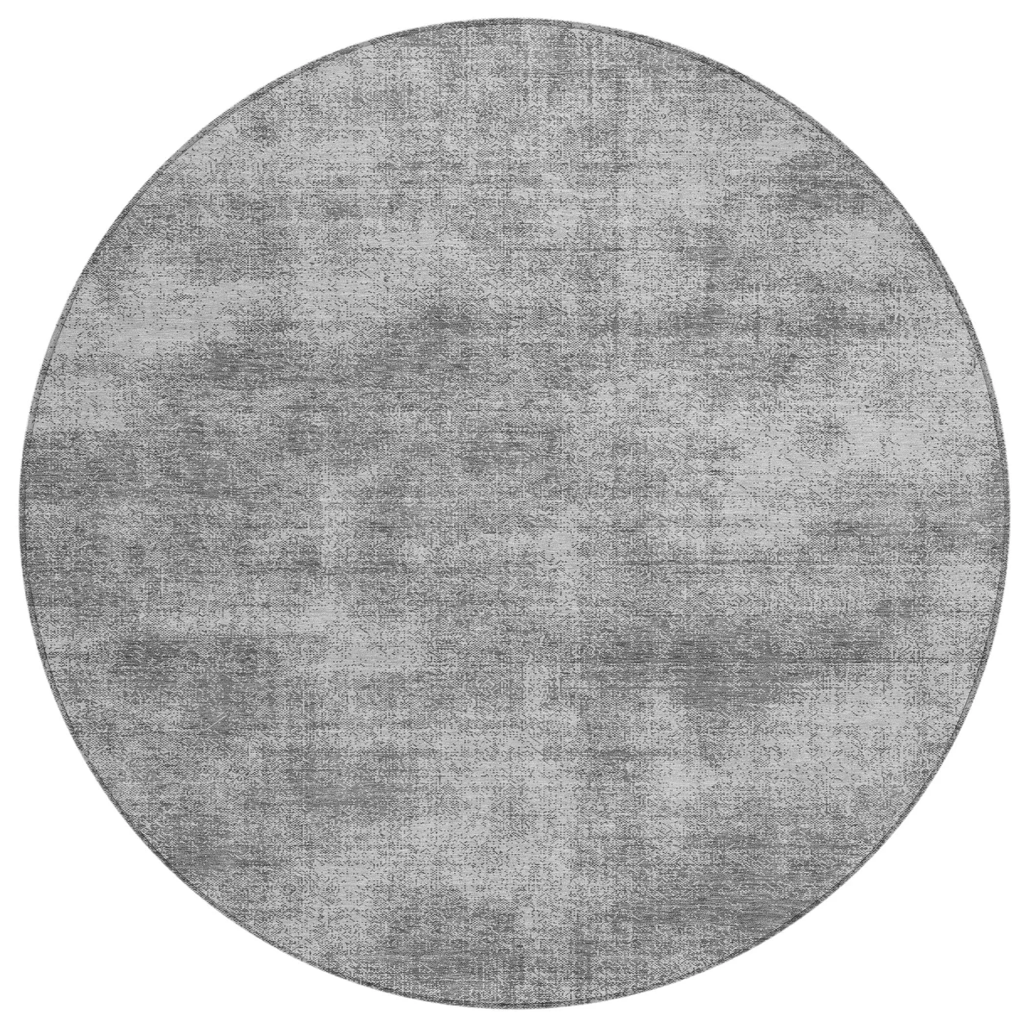 Machine Washable Indoor/ Outdoor Simple Solid Chantille Rug