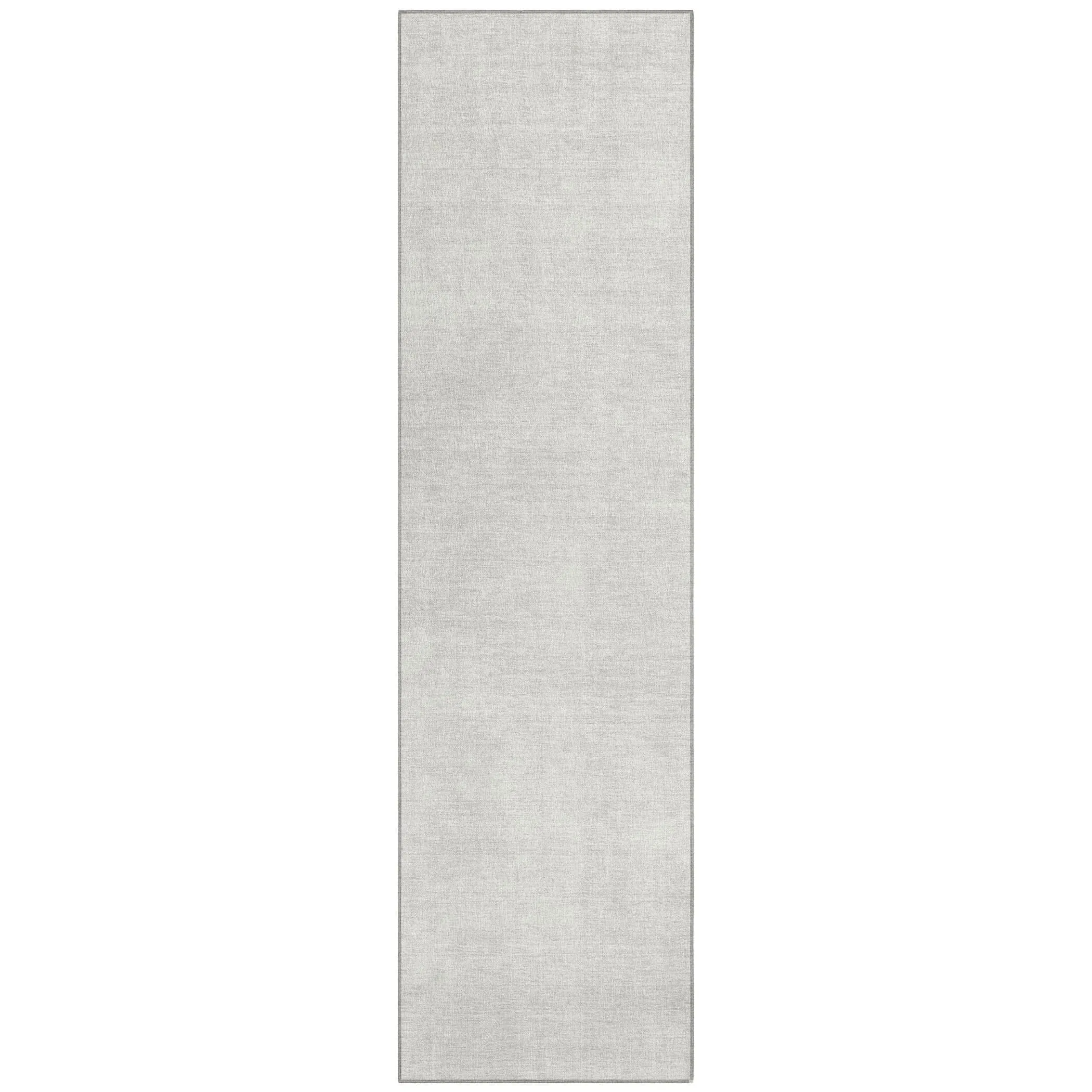 Machine Washable Indoor/ Outdoor Simple Solid Chantille Rug