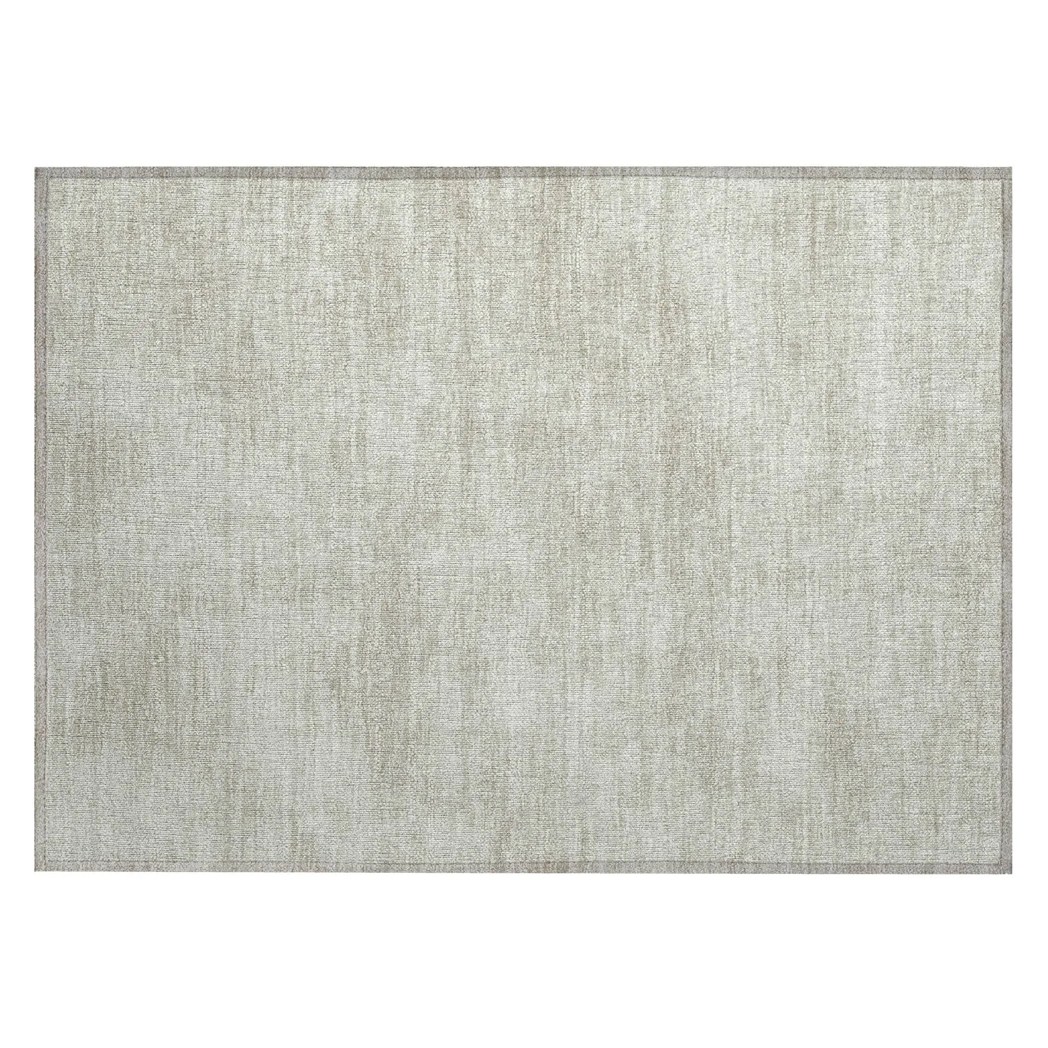 Machine Washable Indoor/ Outdoor Simple Solid Chantille Rug