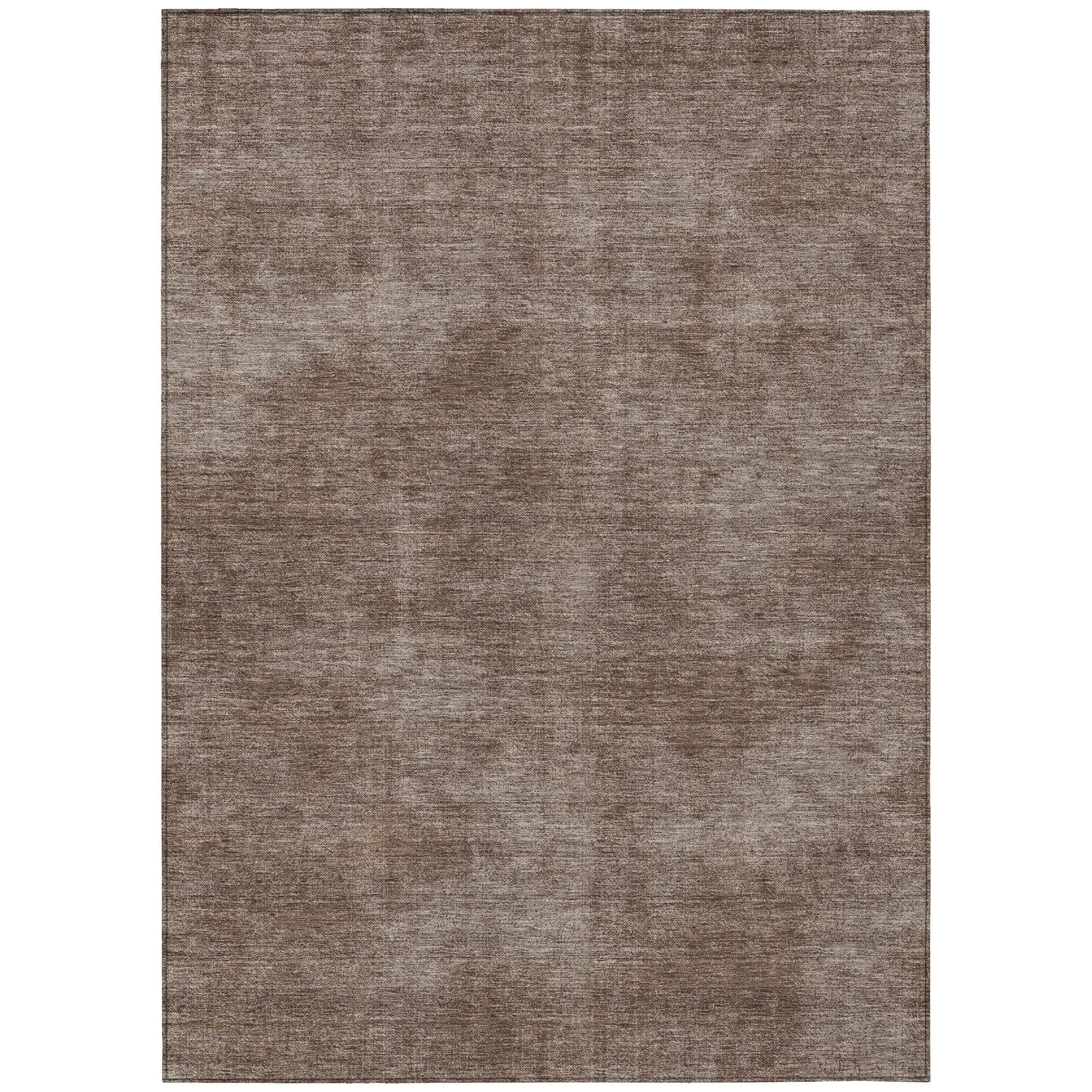 Machine Washable Indoor/ Outdoor Simple Solid Chantille Rug