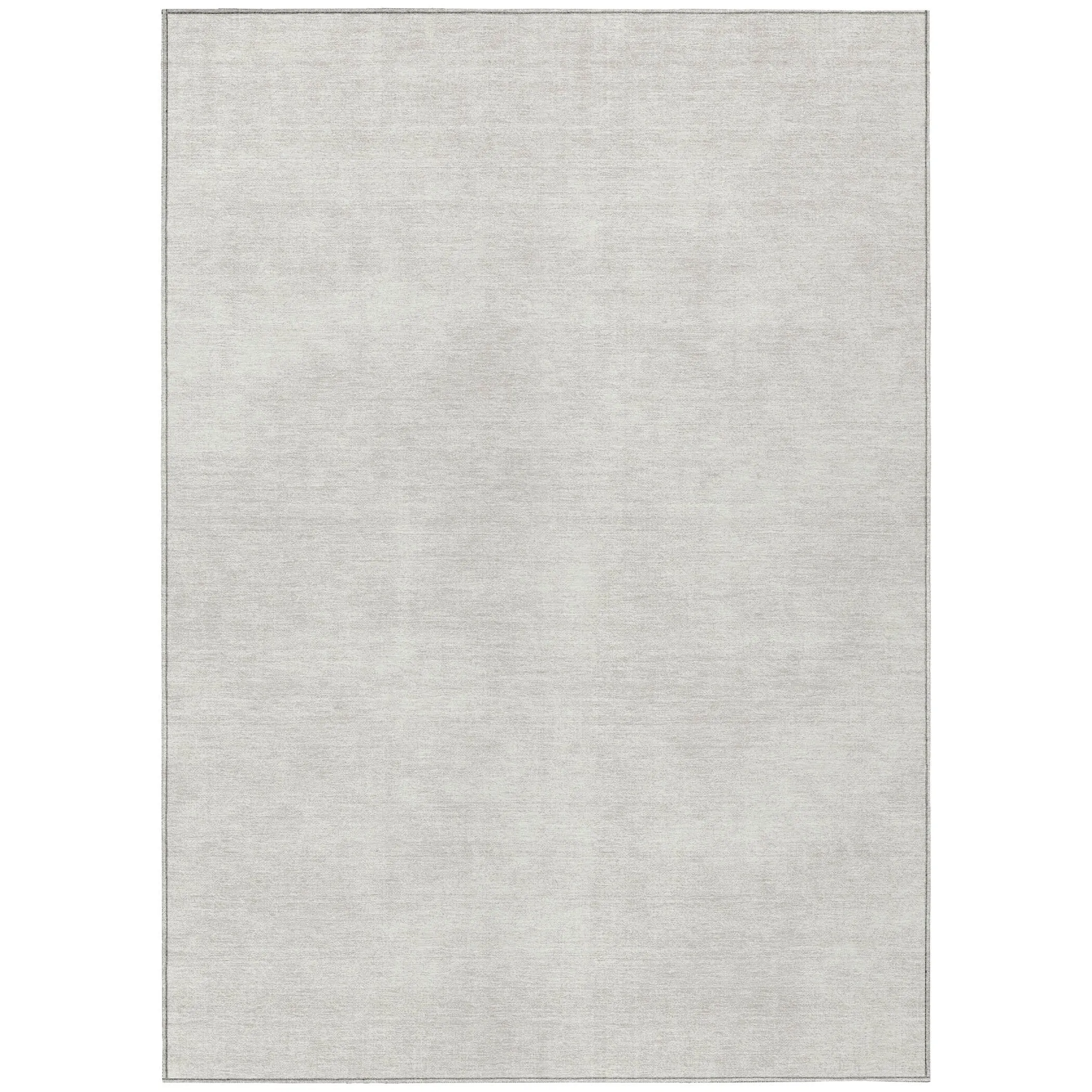 Machine Washable Indoor/ Outdoor Simple Solid Chantille Rug