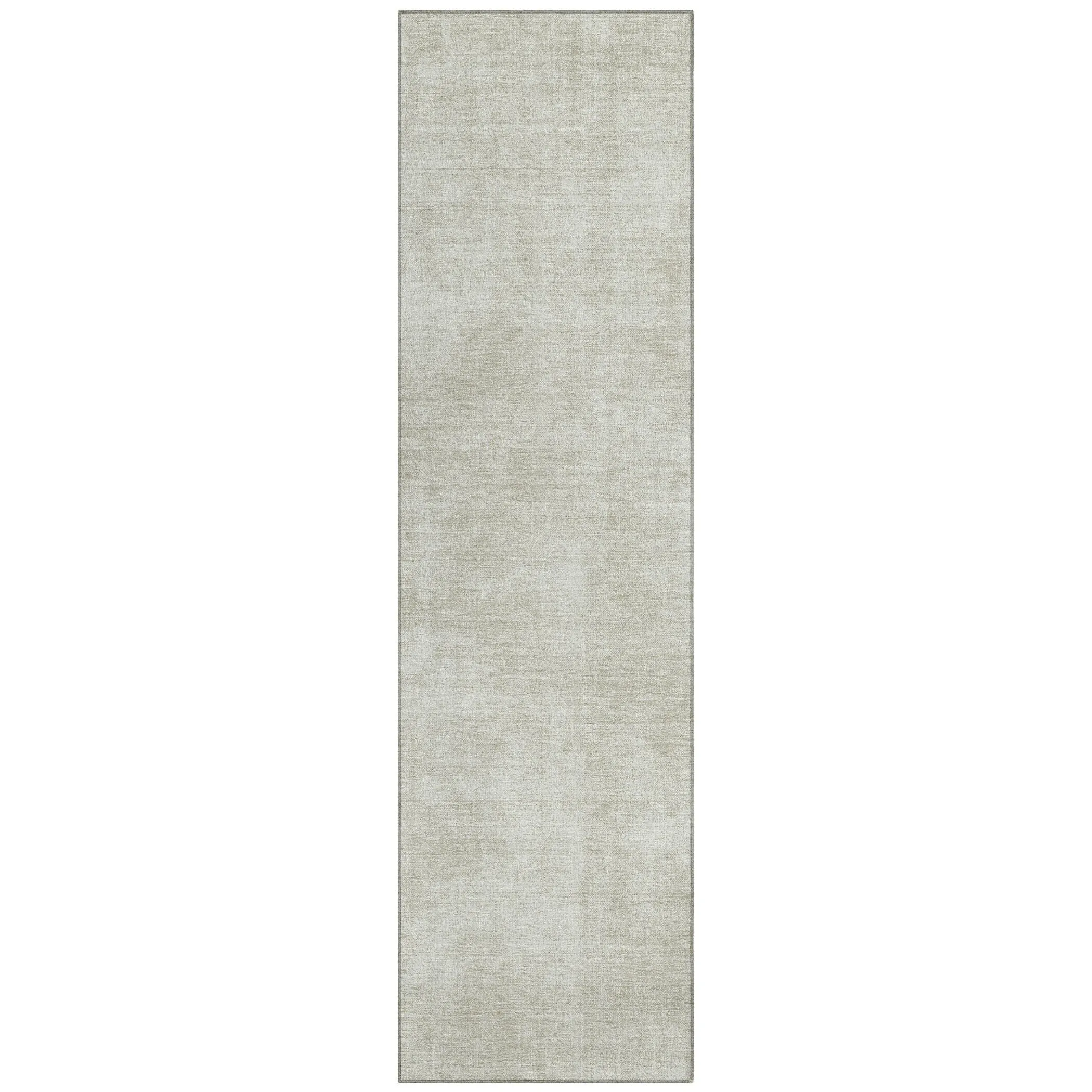 Machine Washable Indoor/ Outdoor Simple Solid Chantille Rug