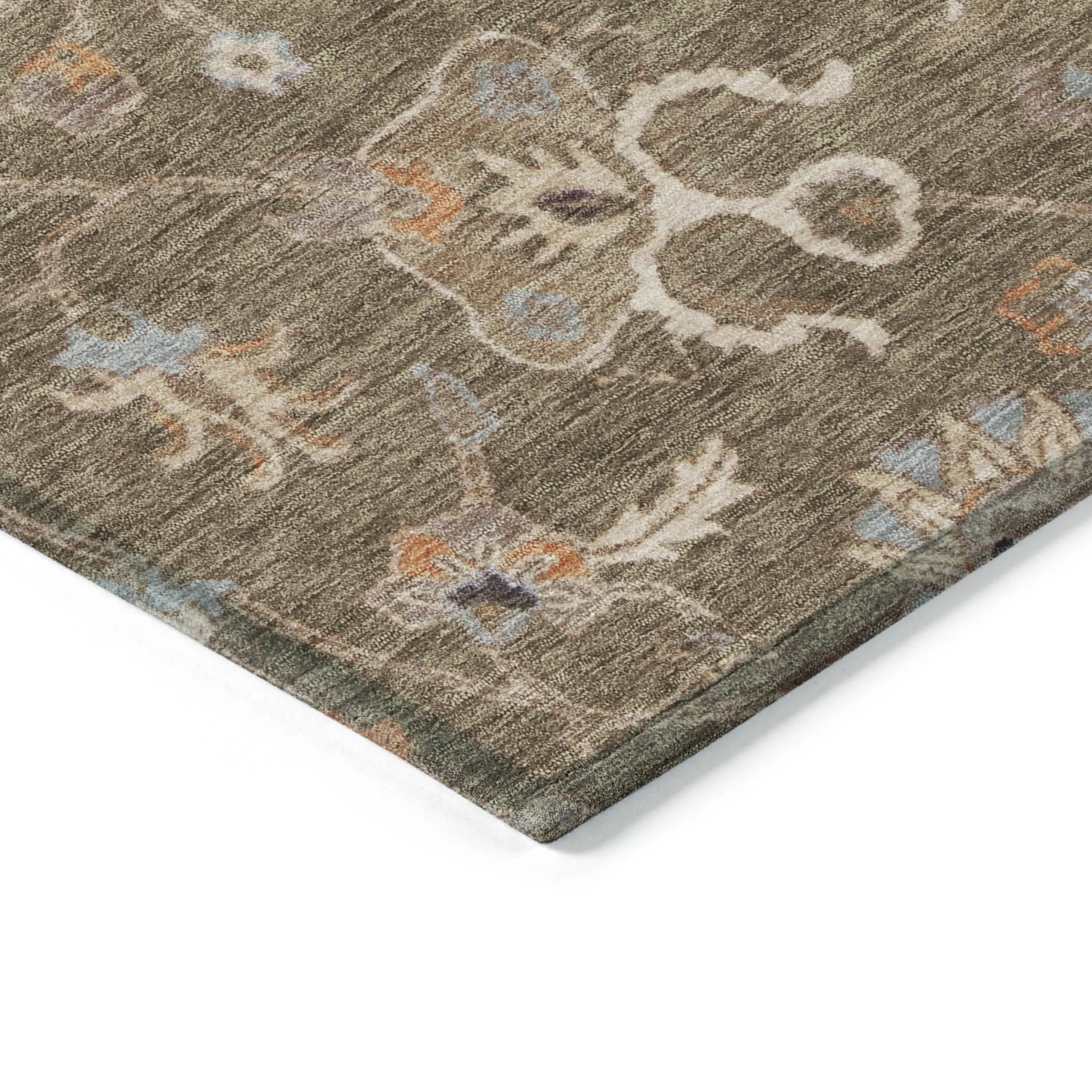 Machine Washable Indoor/ Outdoor Traditional Persian Chantille Rug