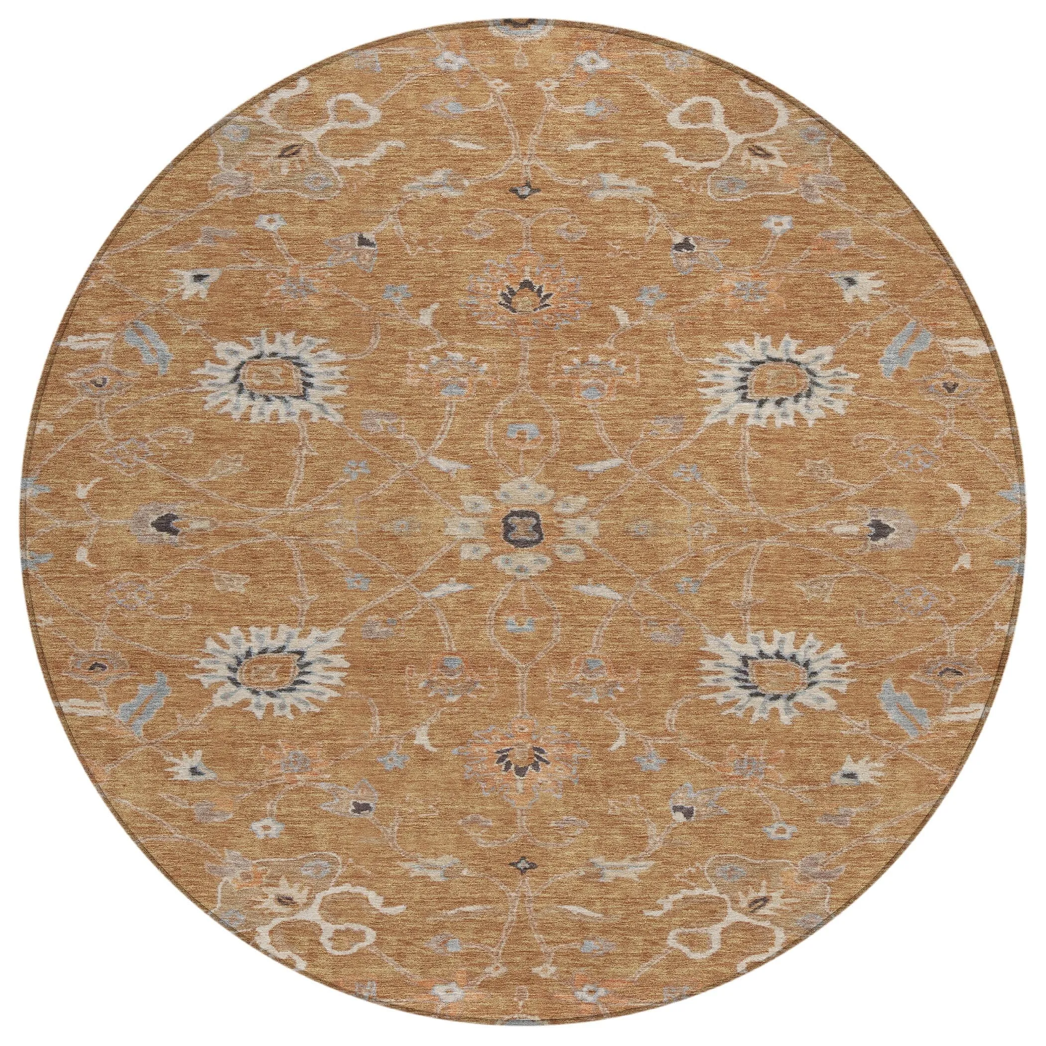 Machine Washable Indoor/ Outdoor Traditional Persian Chantille Rug