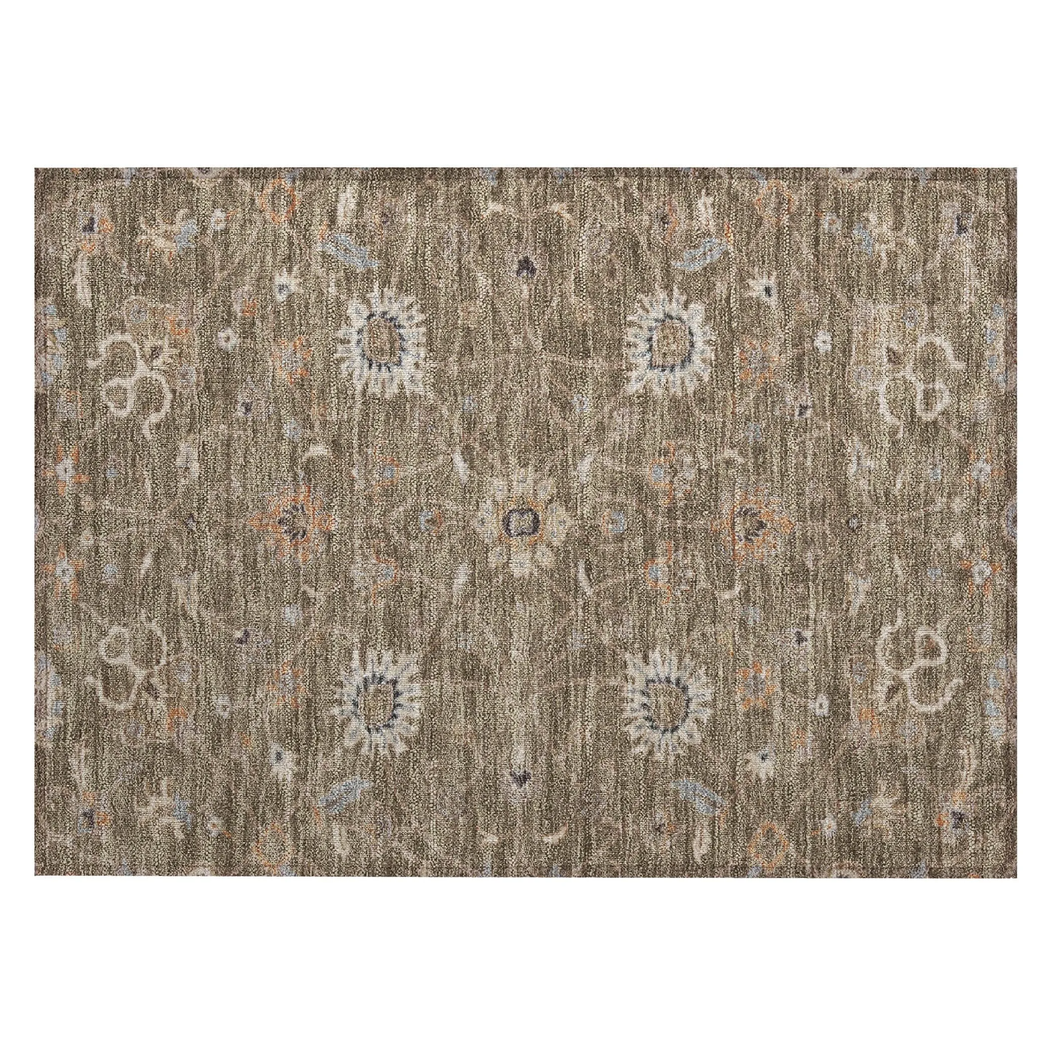 Machine Washable Indoor/ Outdoor Traditional Persian Chantille Rug