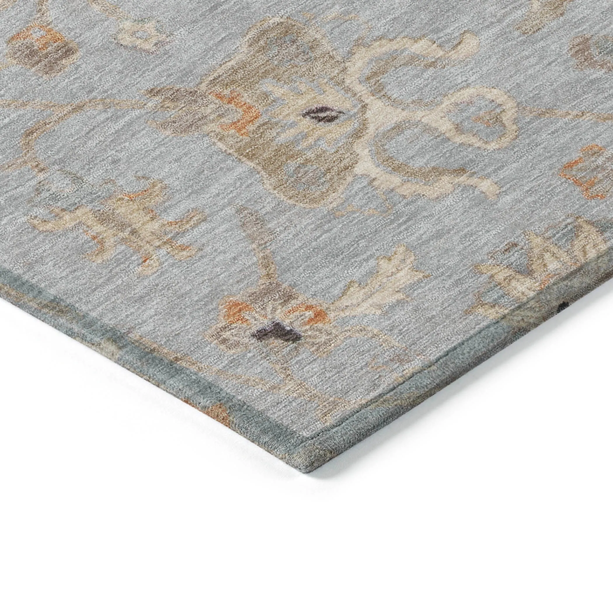 Machine Washable Indoor/ Outdoor Traditional Persian Chantille Rug