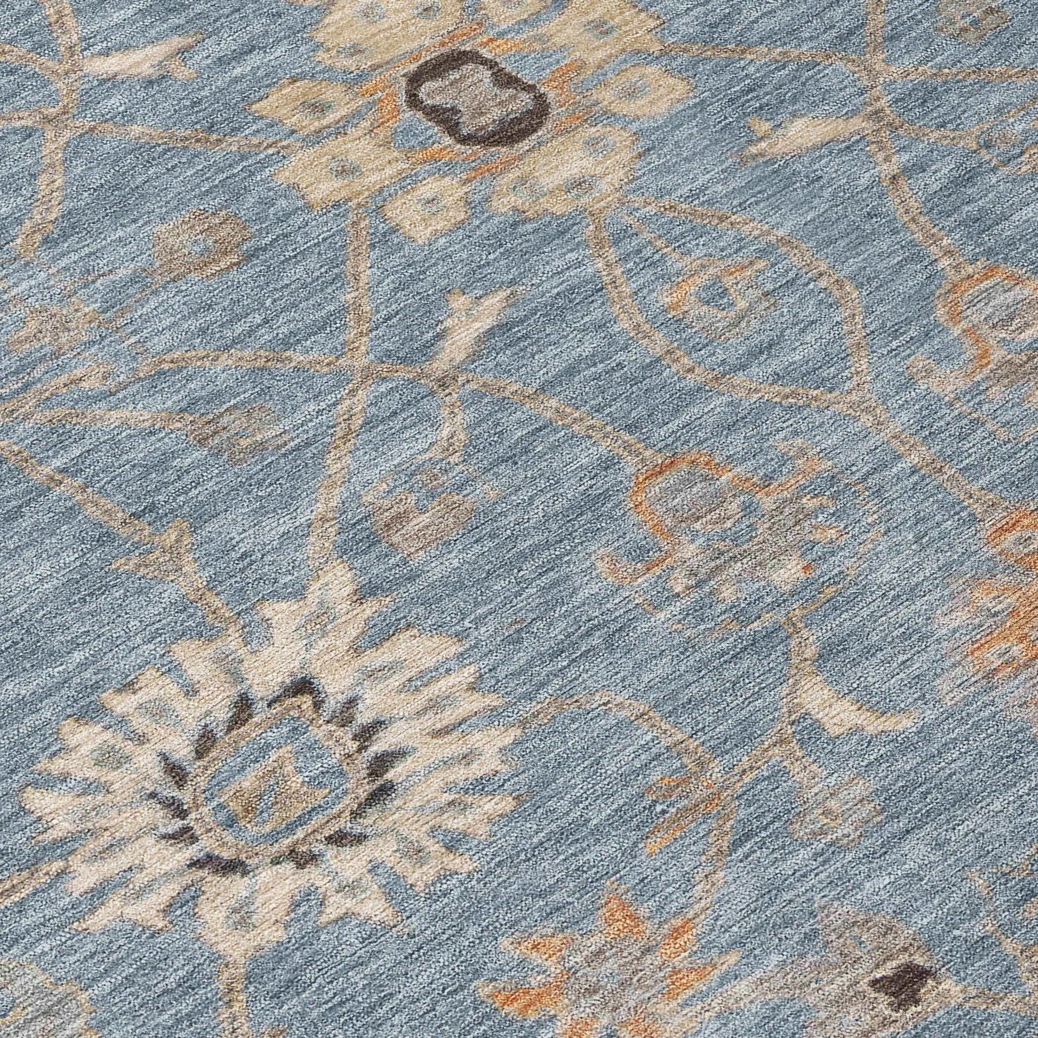 Machine Washable Indoor/ Outdoor Traditional Persian Chantille Rug