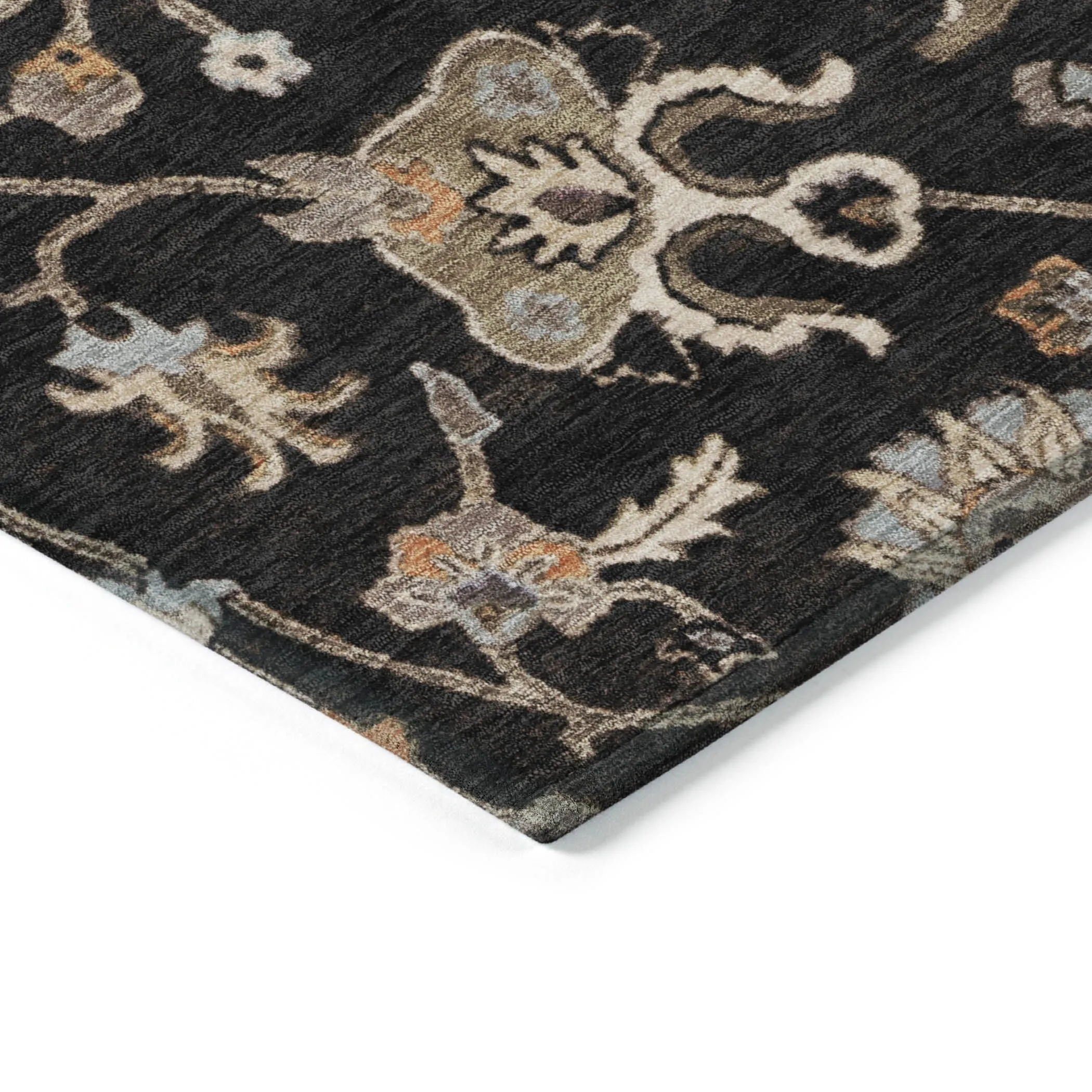 Machine Washable Indoor/ Outdoor Traditional Persian Chantille Rug
