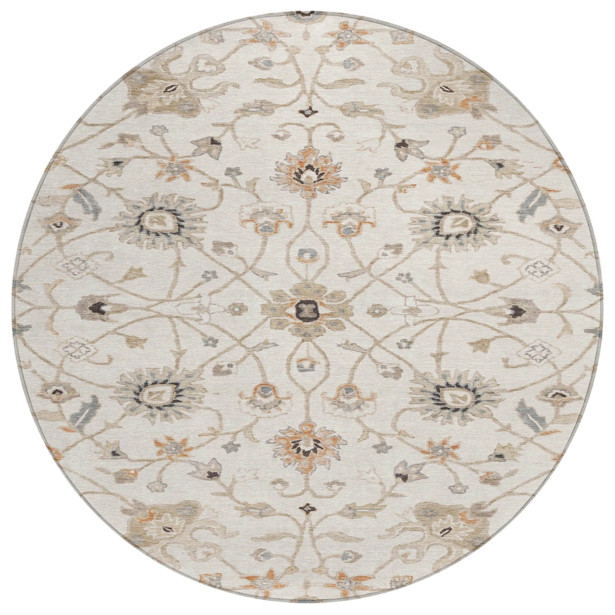 Machine Washable Indoor/ Outdoor Traditional Persian Chantille Rug