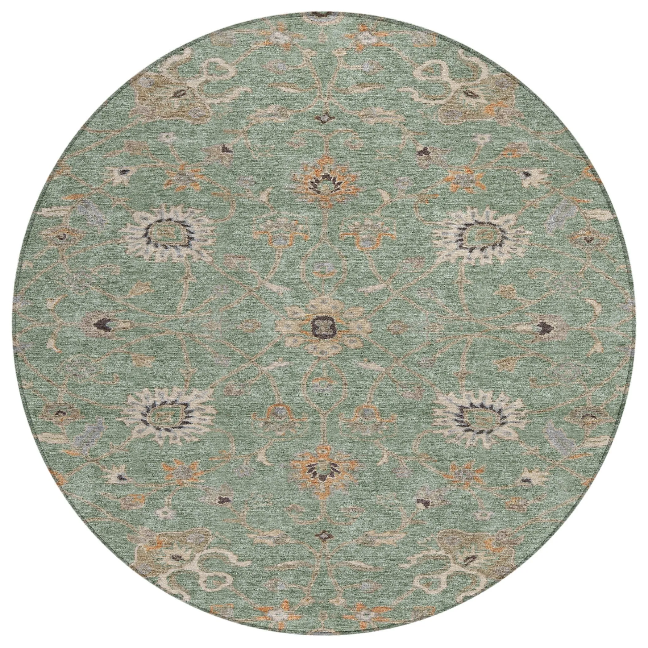 Machine Washable Indoor/ Outdoor Traditional Persian Chantille Rug