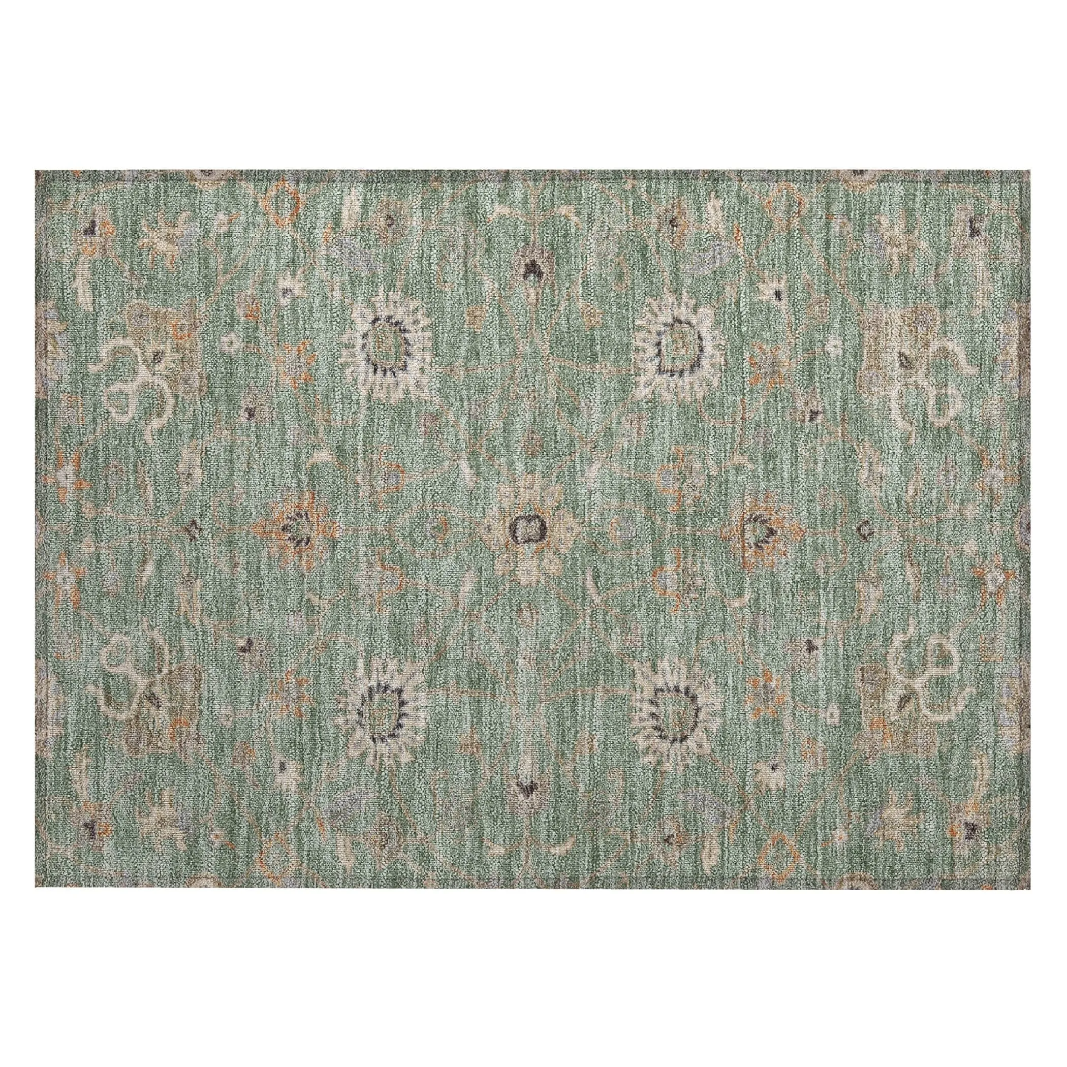 Machine Washable Indoor/ Outdoor Traditional Persian Chantille Rug