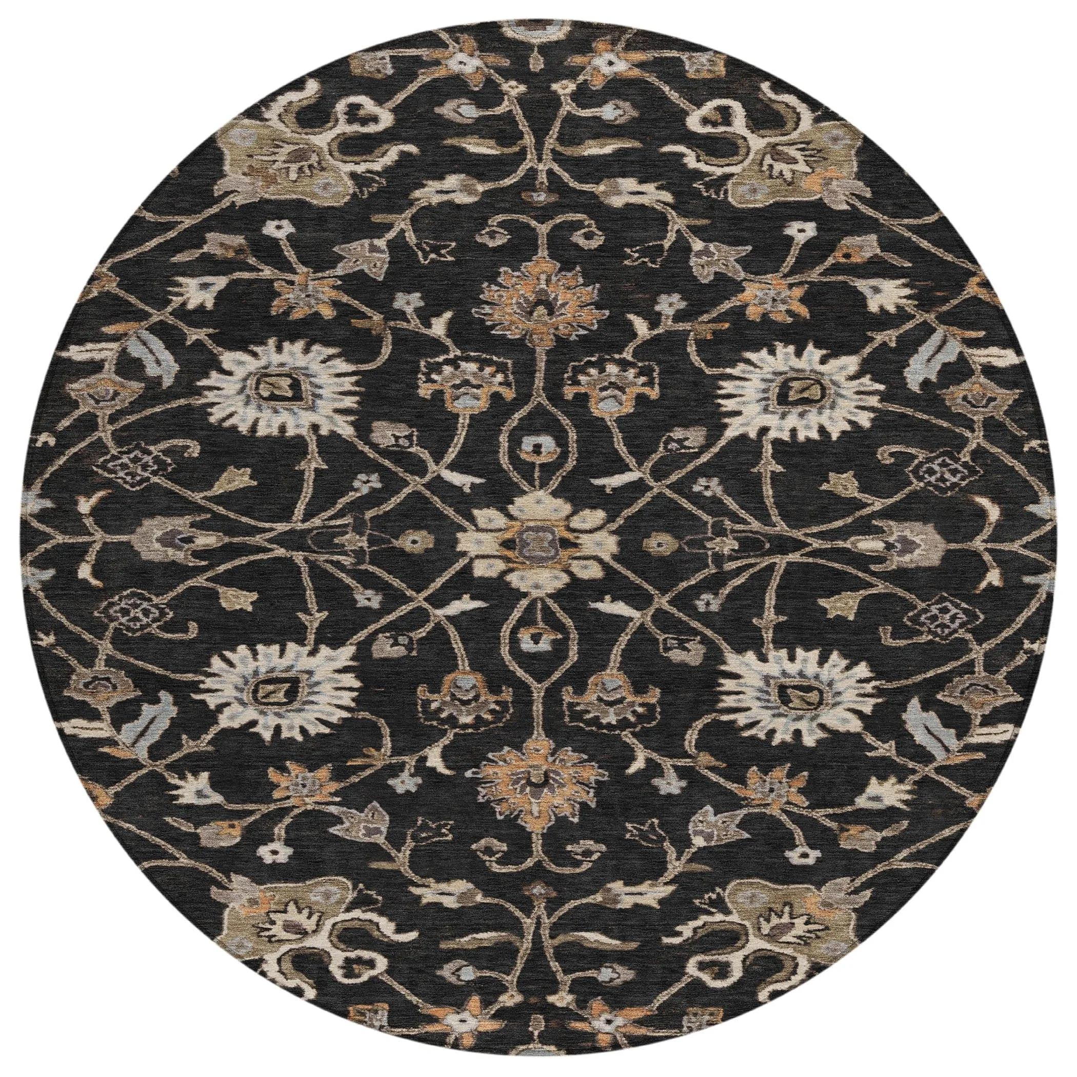 Machine Washable Indoor/ Outdoor Traditional Persian Chantille Rug