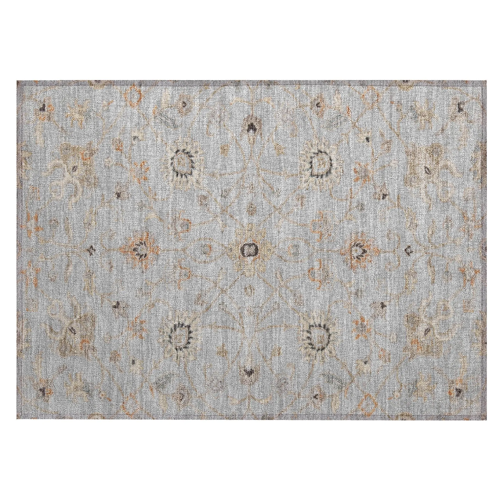 Machine Washable Indoor/ Outdoor Traditional Persian Chantille Rug