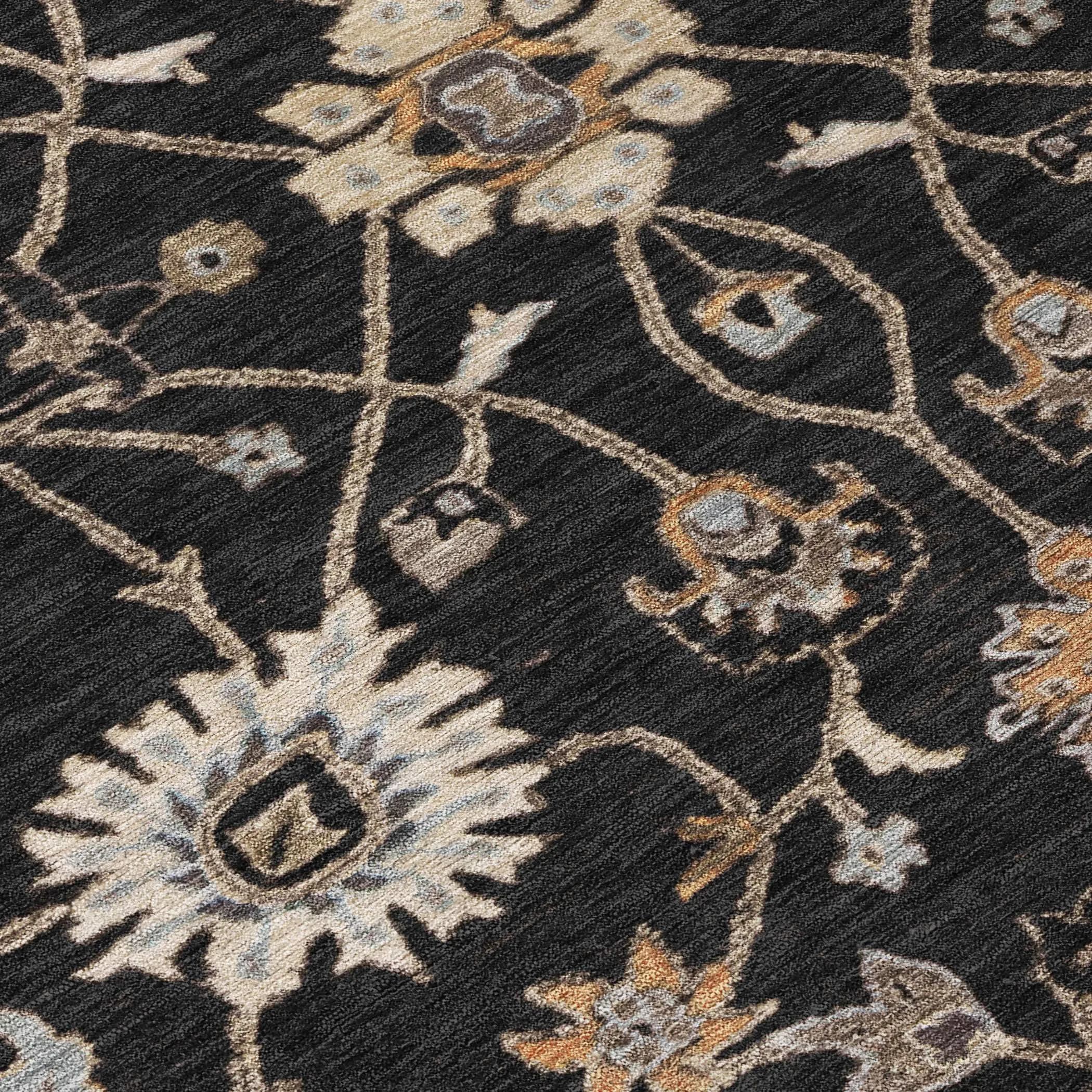 Machine Washable Indoor/ Outdoor Traditional Persian Chantille Rug
