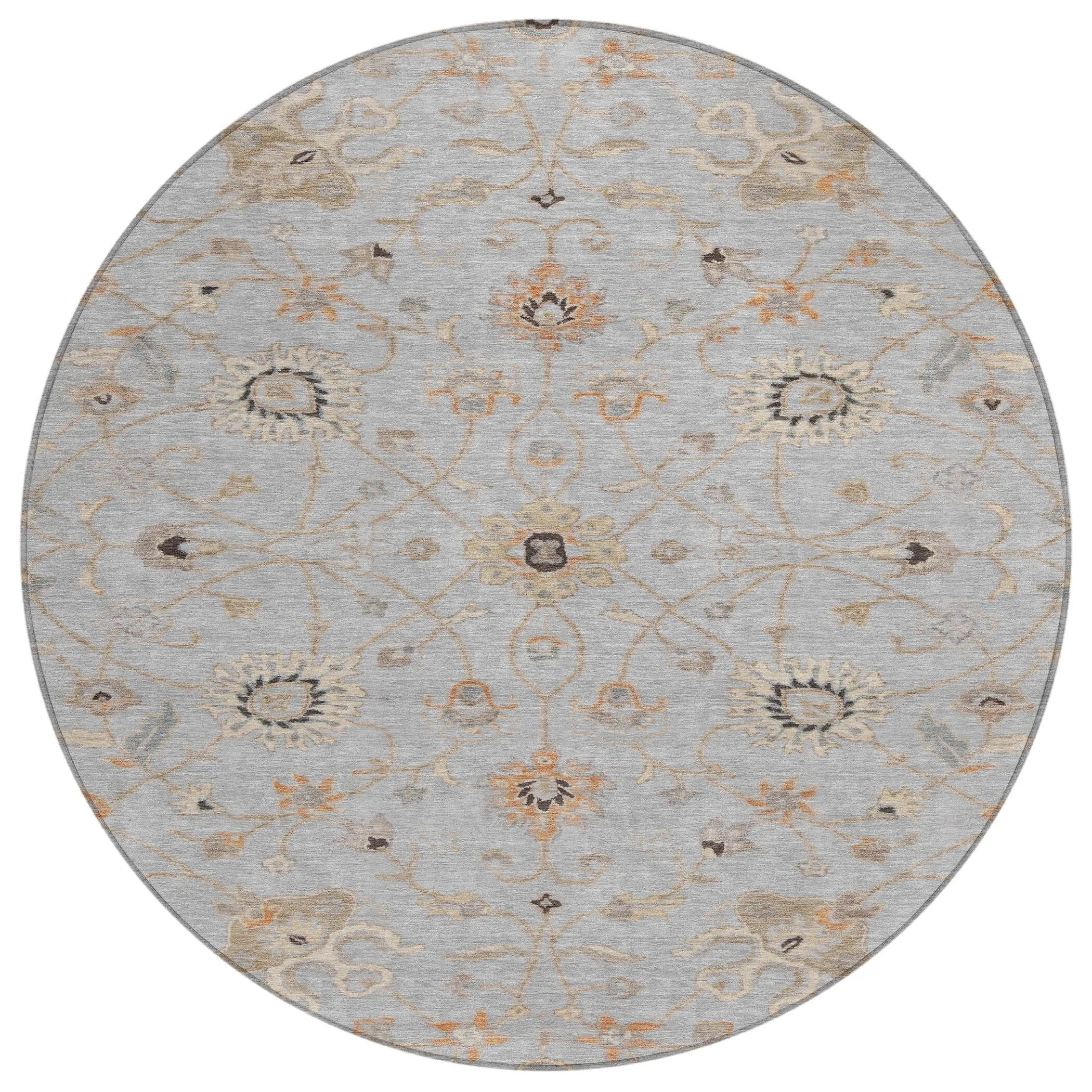 Machine Washable Indoor/ Outdoor Traditional Persian Chantille Rug