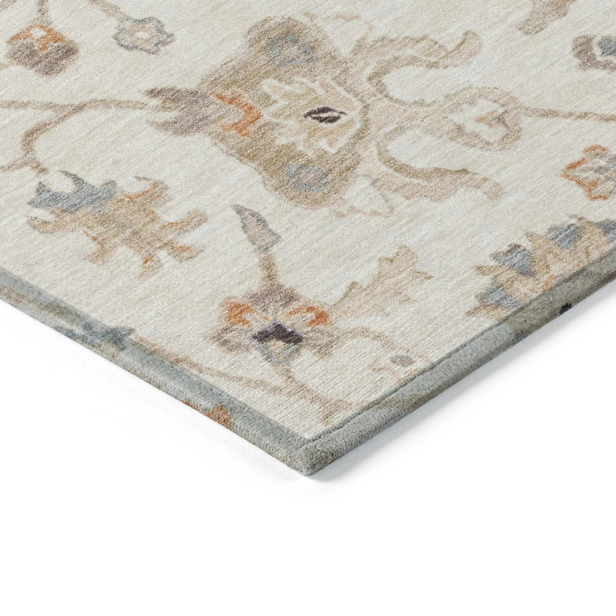 Machine Washable Indoor/ Outdoor Traditional Persian Chantille Rug