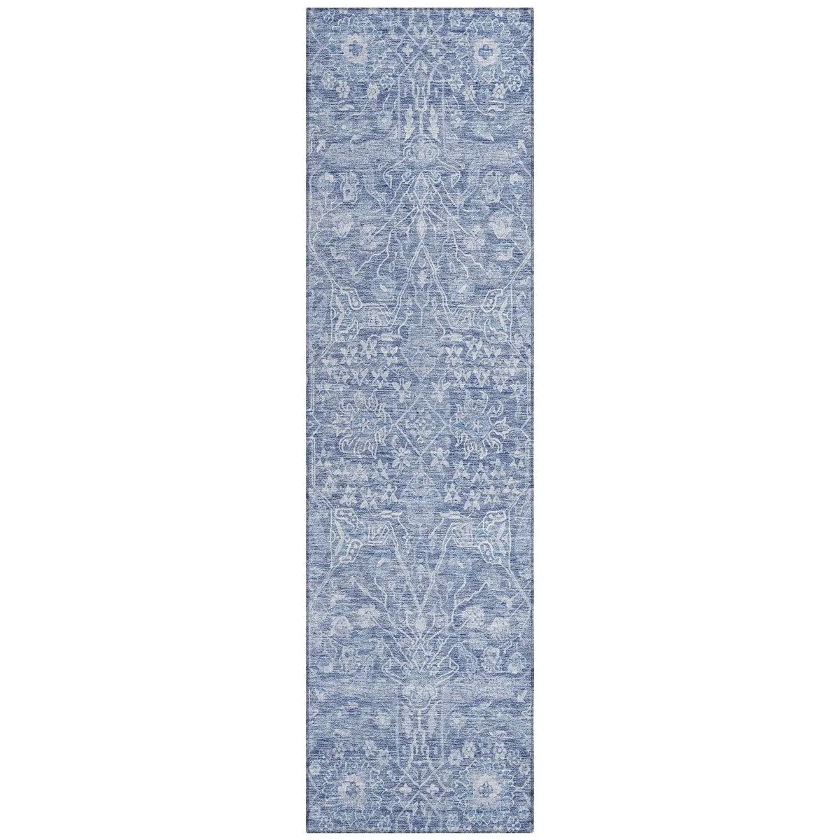Machine Washable Indoor/ Outdoor Vintage Boho Chantille Rug