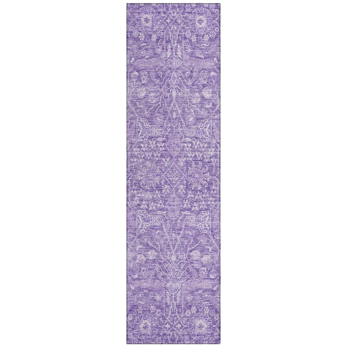 Machine Washable Indoor/ Outdoor Vintage Boho Chantille Rug