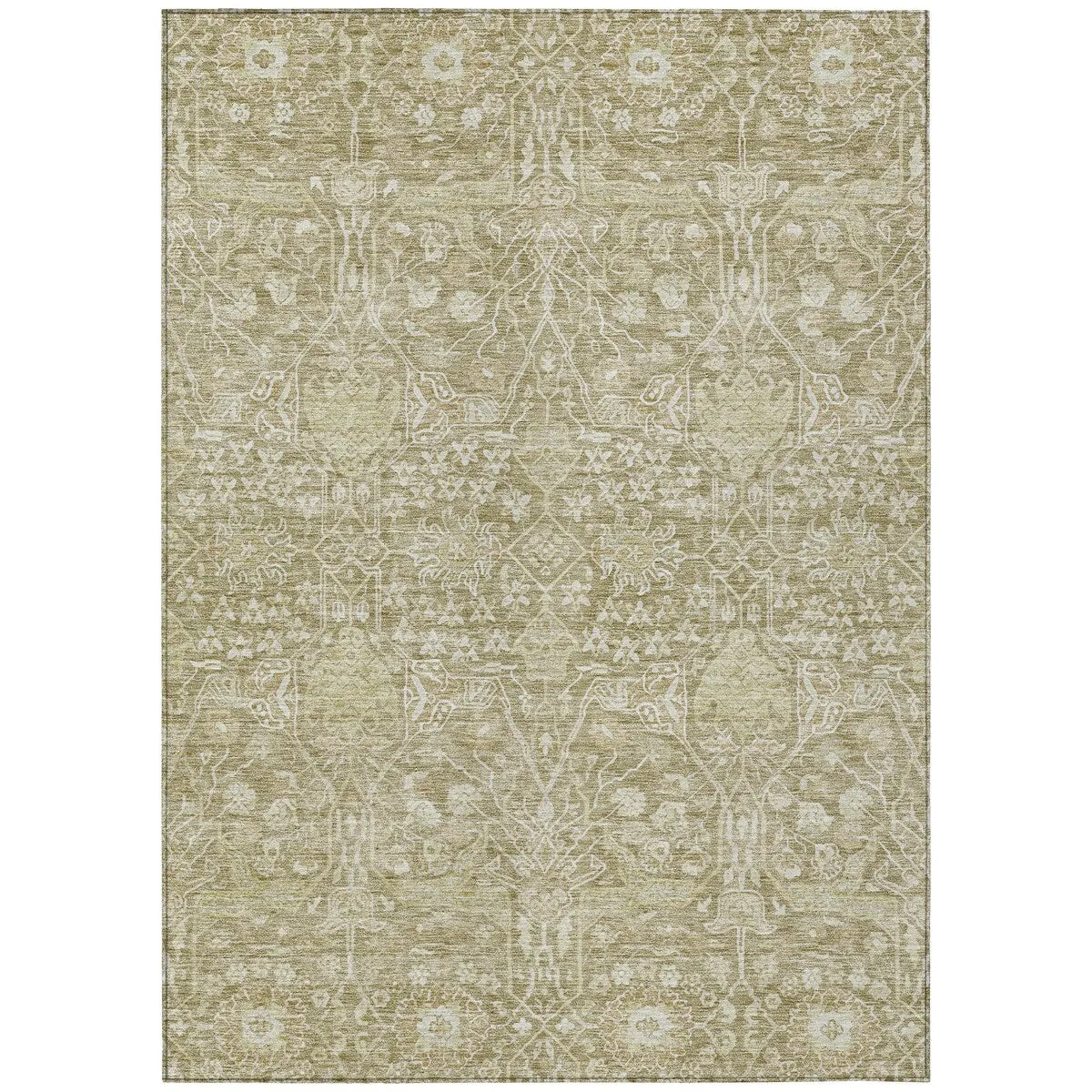 Machine Washable Indoor/ Outdoor Vintage Boho Chantille Rug