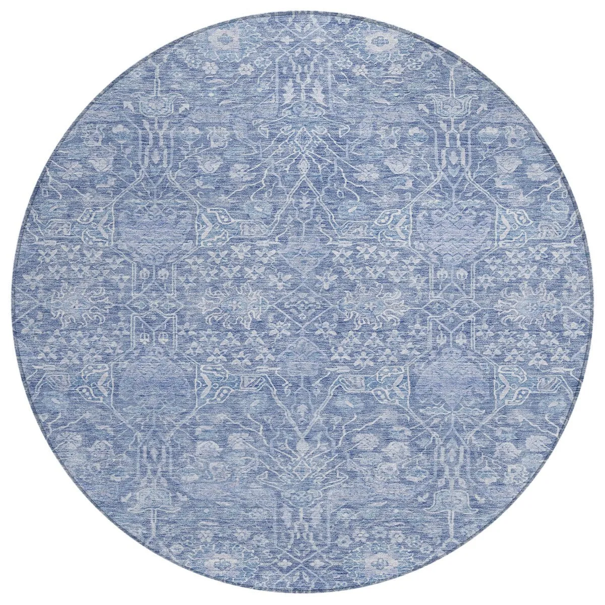 Machine Washable Indoor/ Outdoor Vintage Boho Chantille Rug