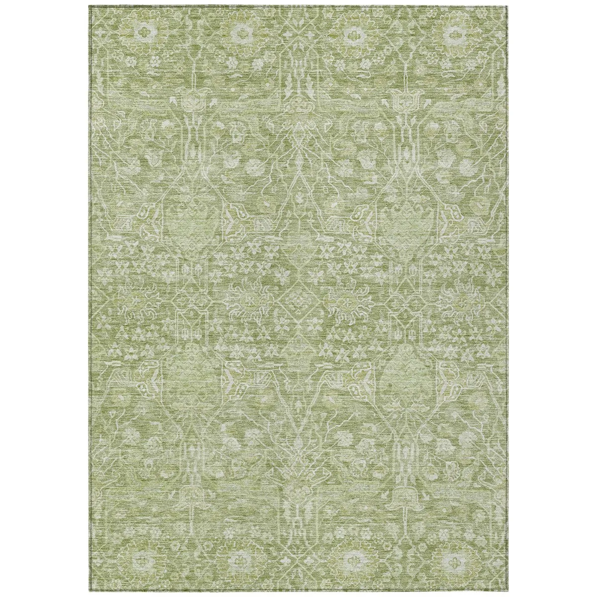 Machine Washable Indoor/ Outdoor Vintage Boho Chantille Rug