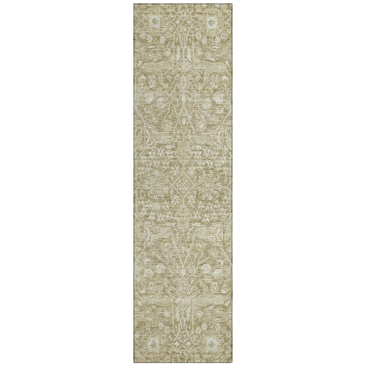 Machine Washable Indoor/ Outdoor Vintage Boho Chantille Rug