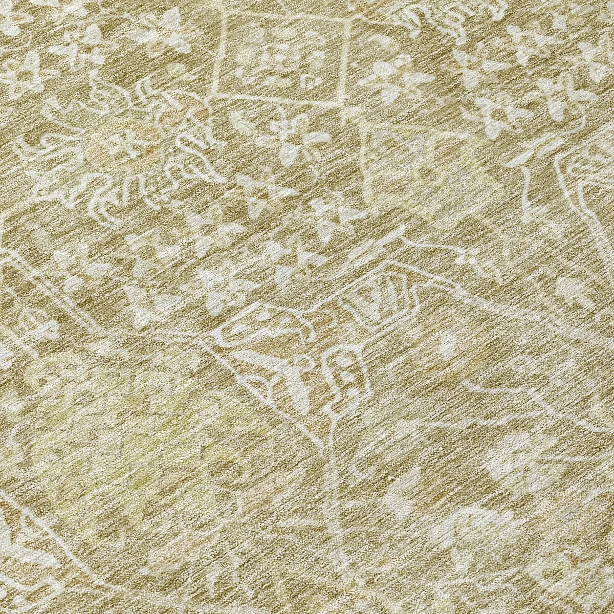 Machine Washable Indoor/ Outdoor Vintage Boho Chantille Rug