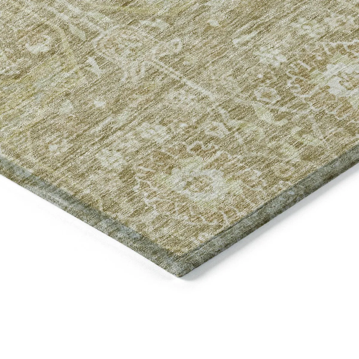 Machine Washable Indoor/ Outdoor Vintage Boho Chantille Rug