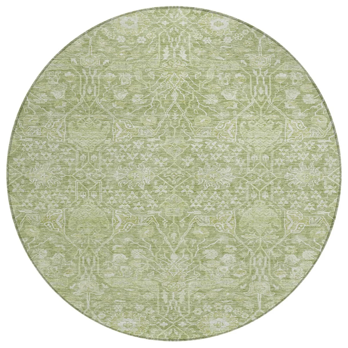 Machine Washable Indoor/ Outdoor Vintage Boho Chantille Rug