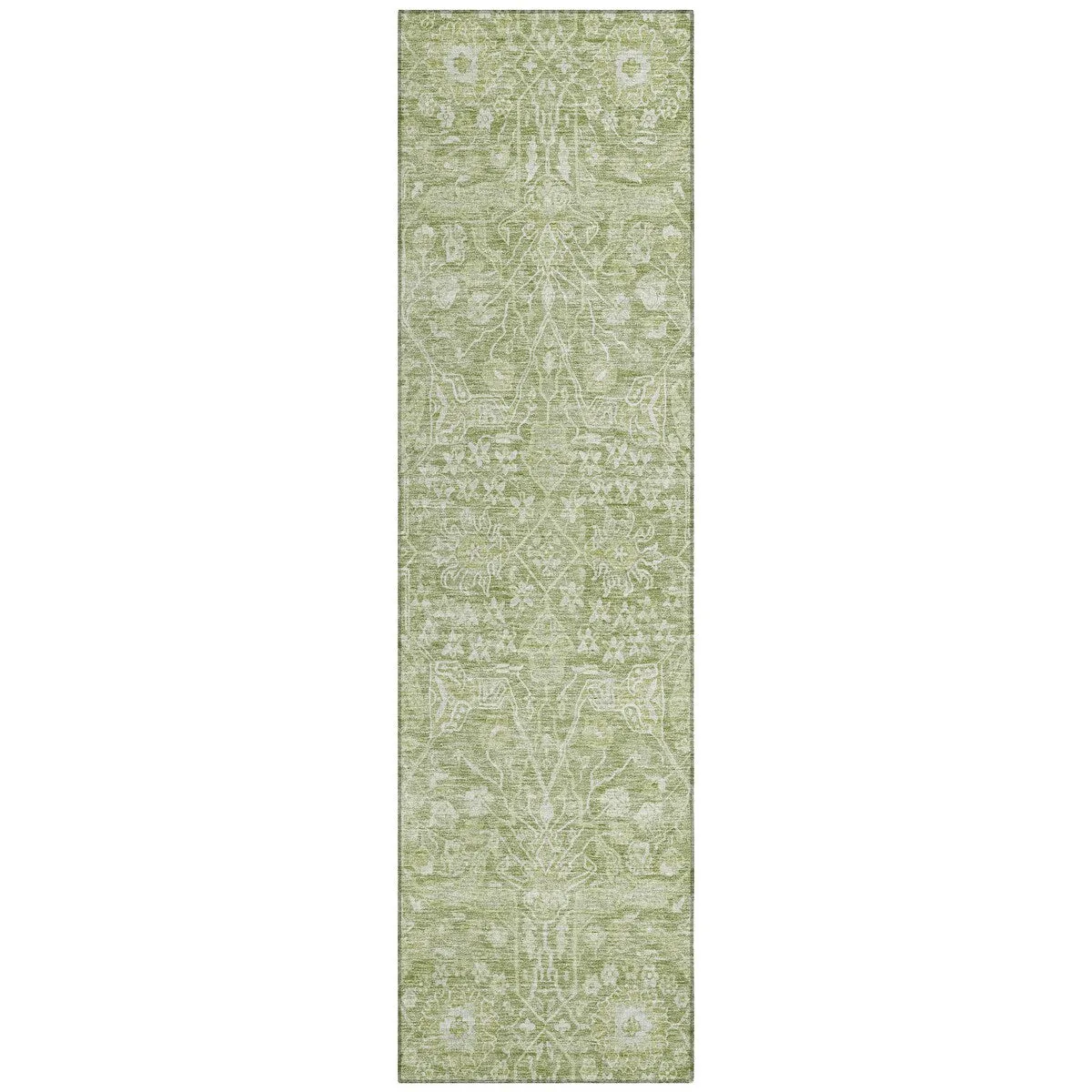 Machine Washable Indoor/ Outdoor Vintage Boho Chantille Rug