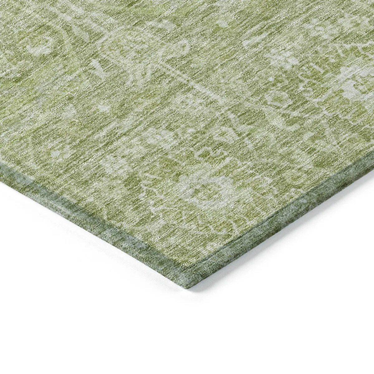 Machine Washable Indoor/ Outdoor Vintage Boho Chantille Rug