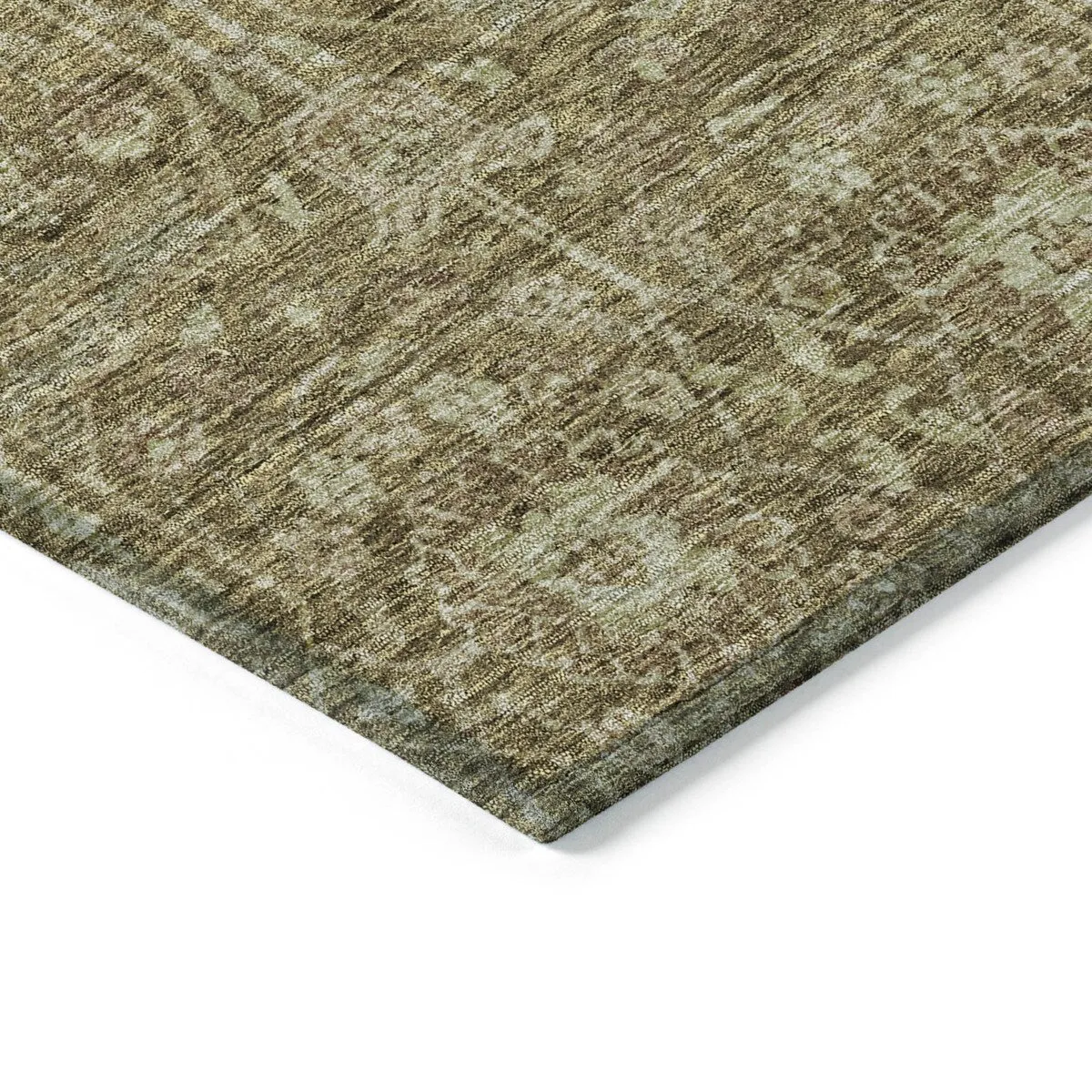 Machine Washable Indoor/ Outdoor Vintage Boho Chantille Rug