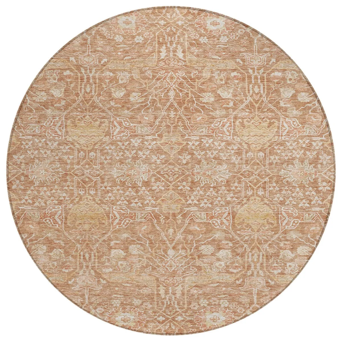 Machine Washable Indoor/ Outdoor Vintage Boho Chantille Rug