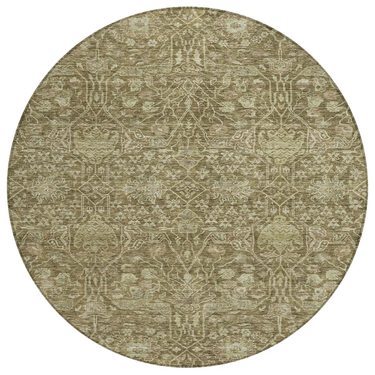 Machine Washable Indoor/ Outdoor Vintage Boho Chantille Rug