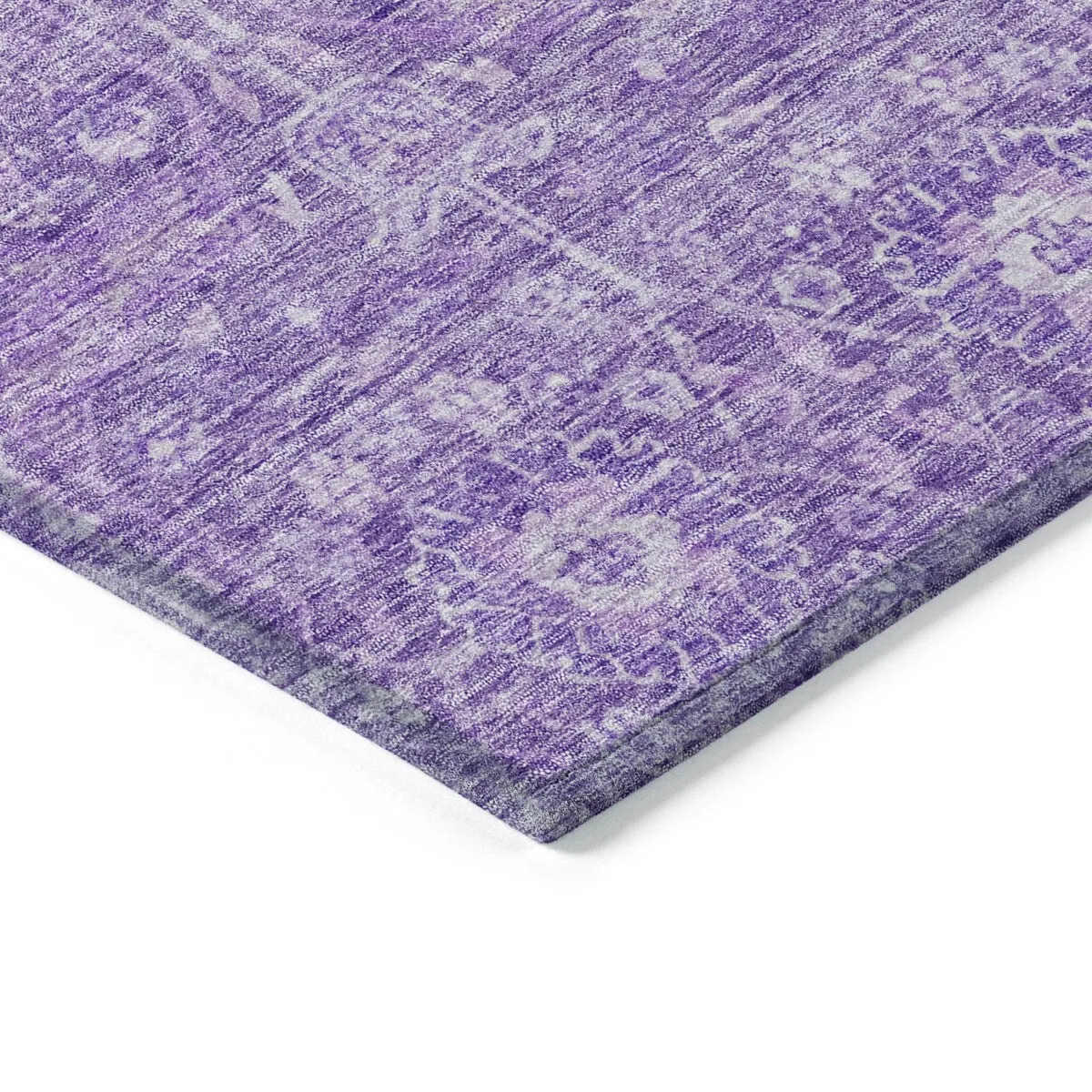 Machine Washable Indoor/ Outdoor Vintage Boho Chantille Rug