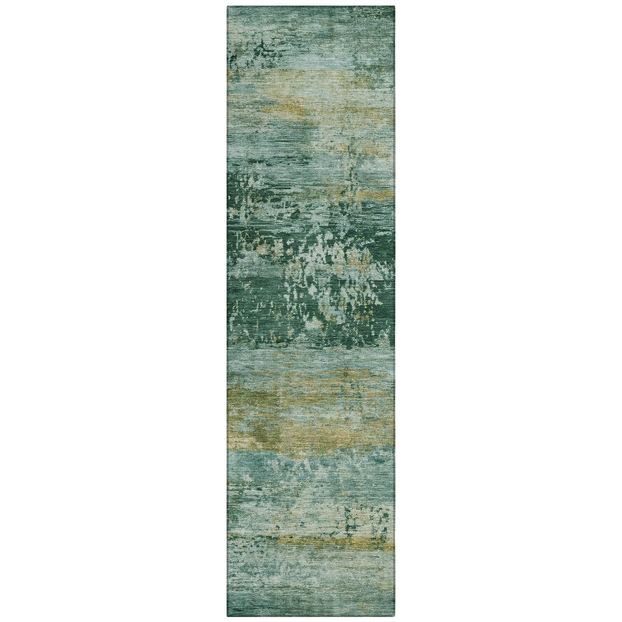 Machine Washable Indoor/Outdoor Contemporary Chantille Rug
