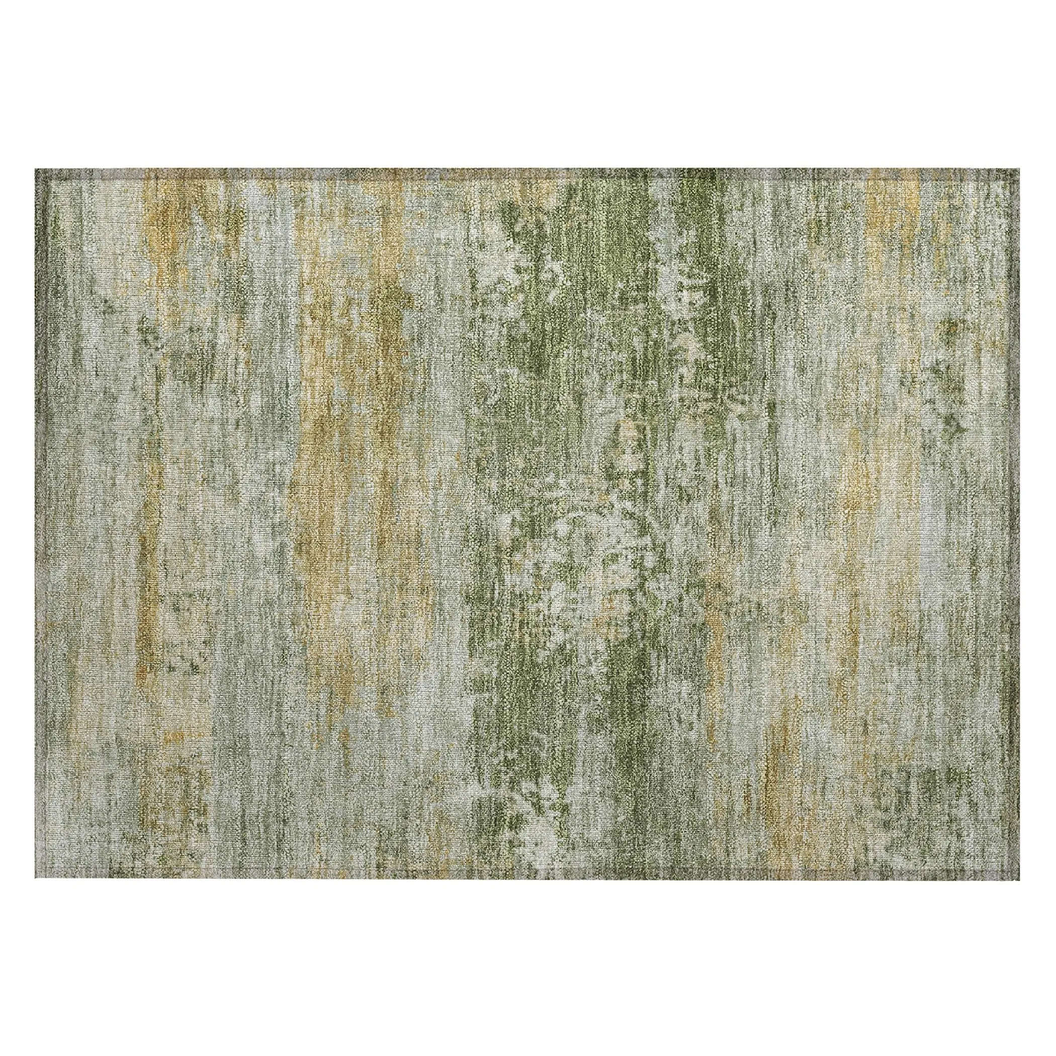 Machine Washable Indoor/Outdoor Contemporary Chantille Rug