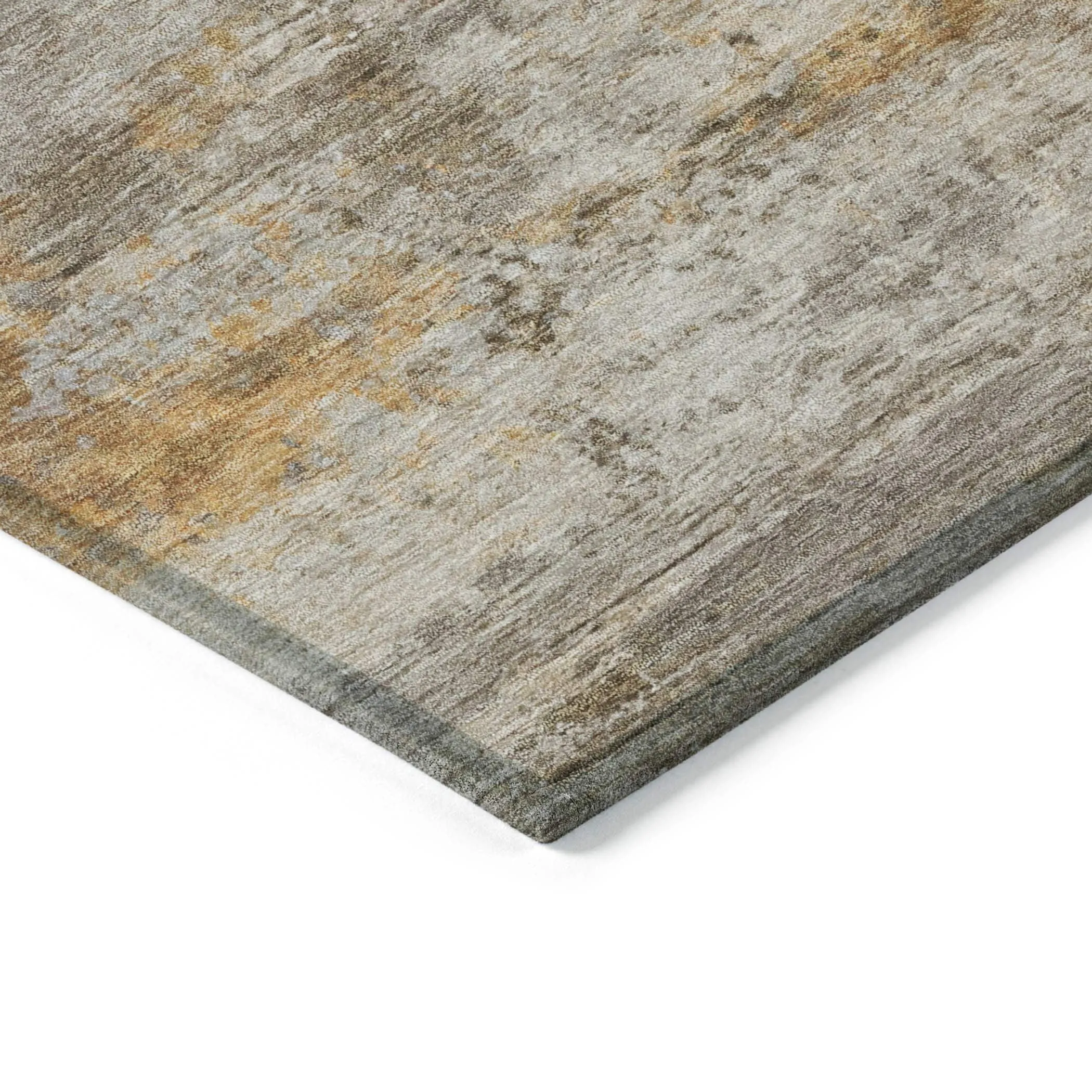 Machine Washable Indoor/Outdoor Contemporary Chantille Rug